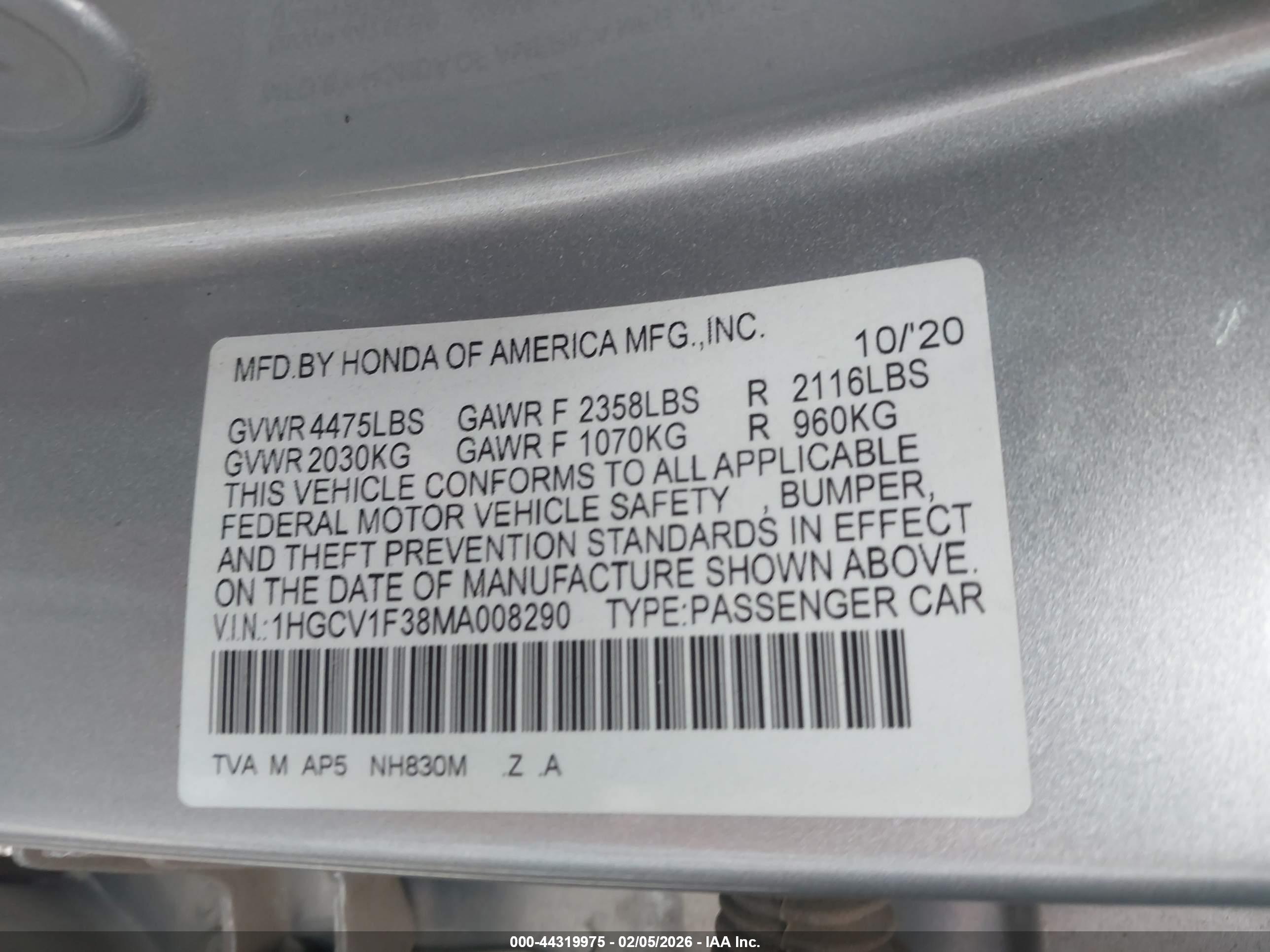 HONDA ACCORD image 9