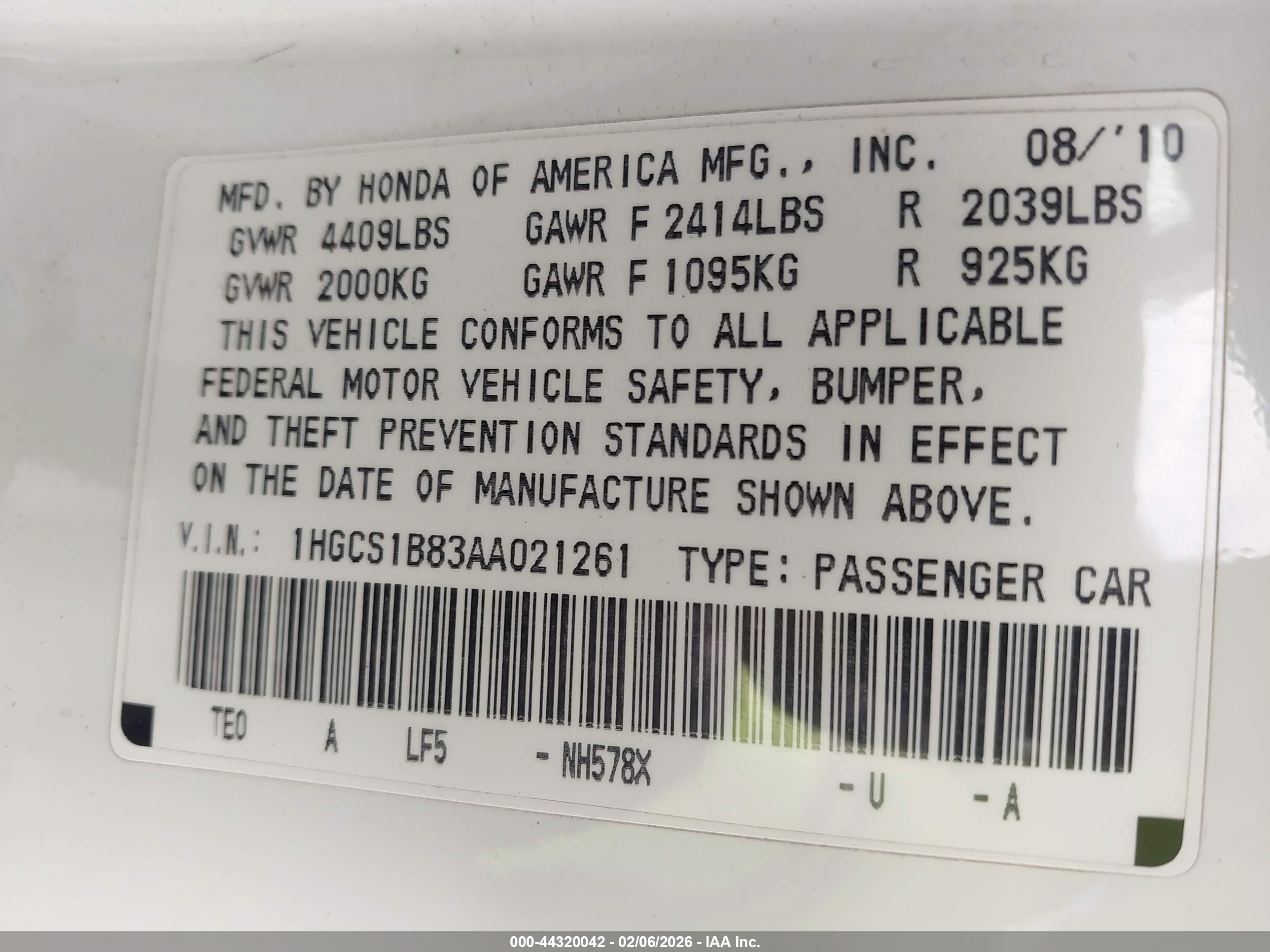 HONDA ACCORD image 9