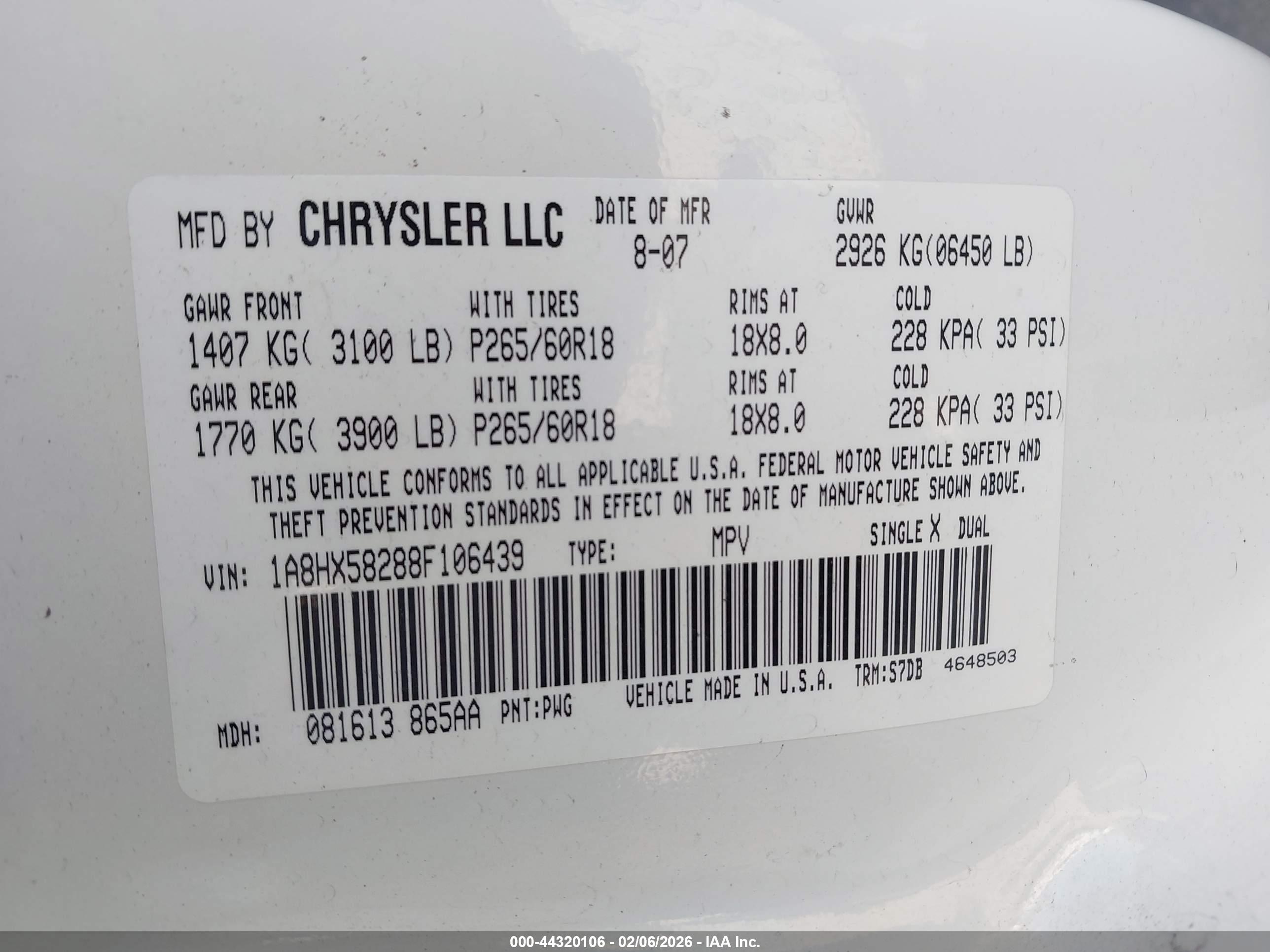 CHRYSLER ASPEN image 9