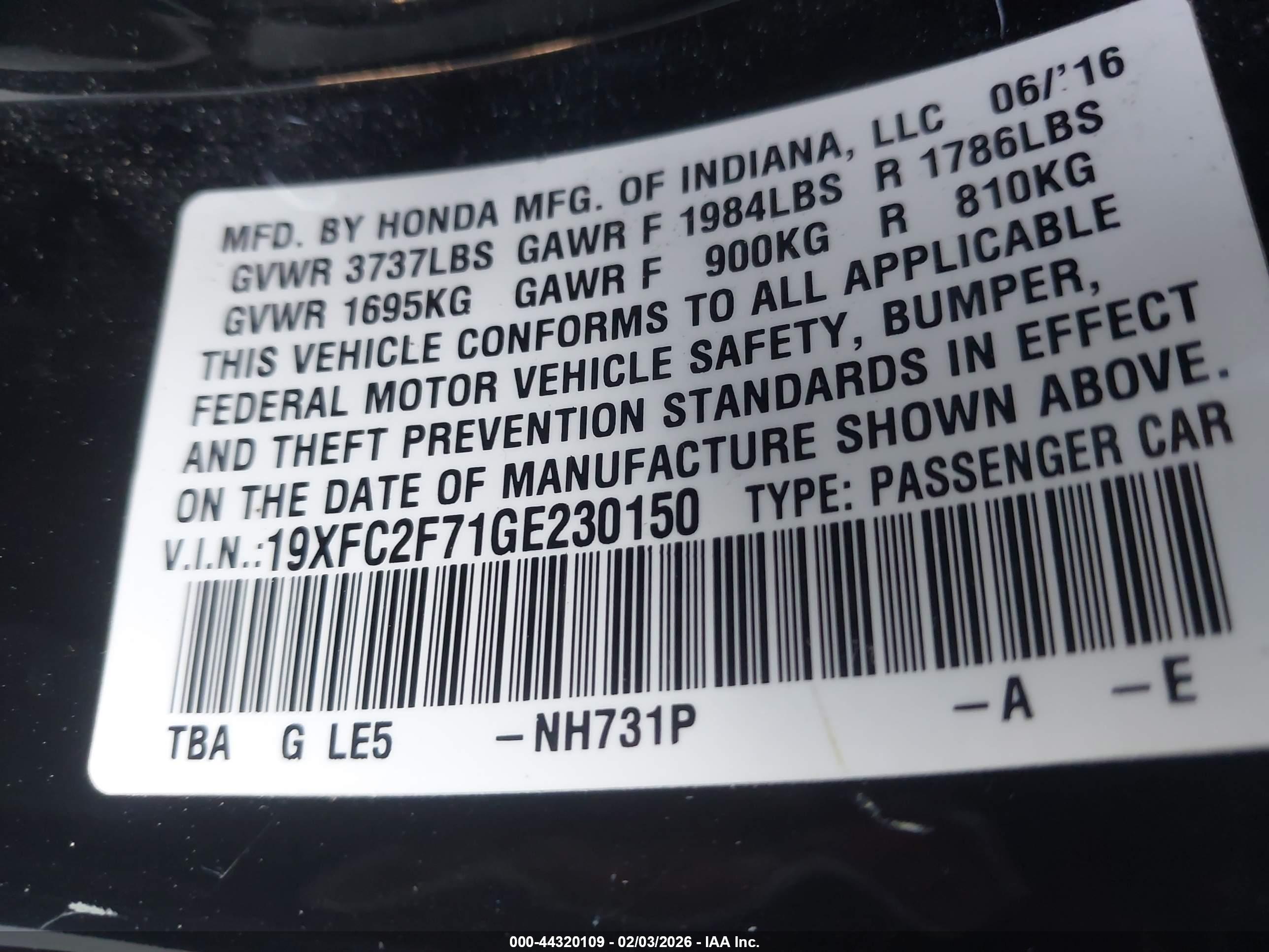 HONDA CIVIC image 9
