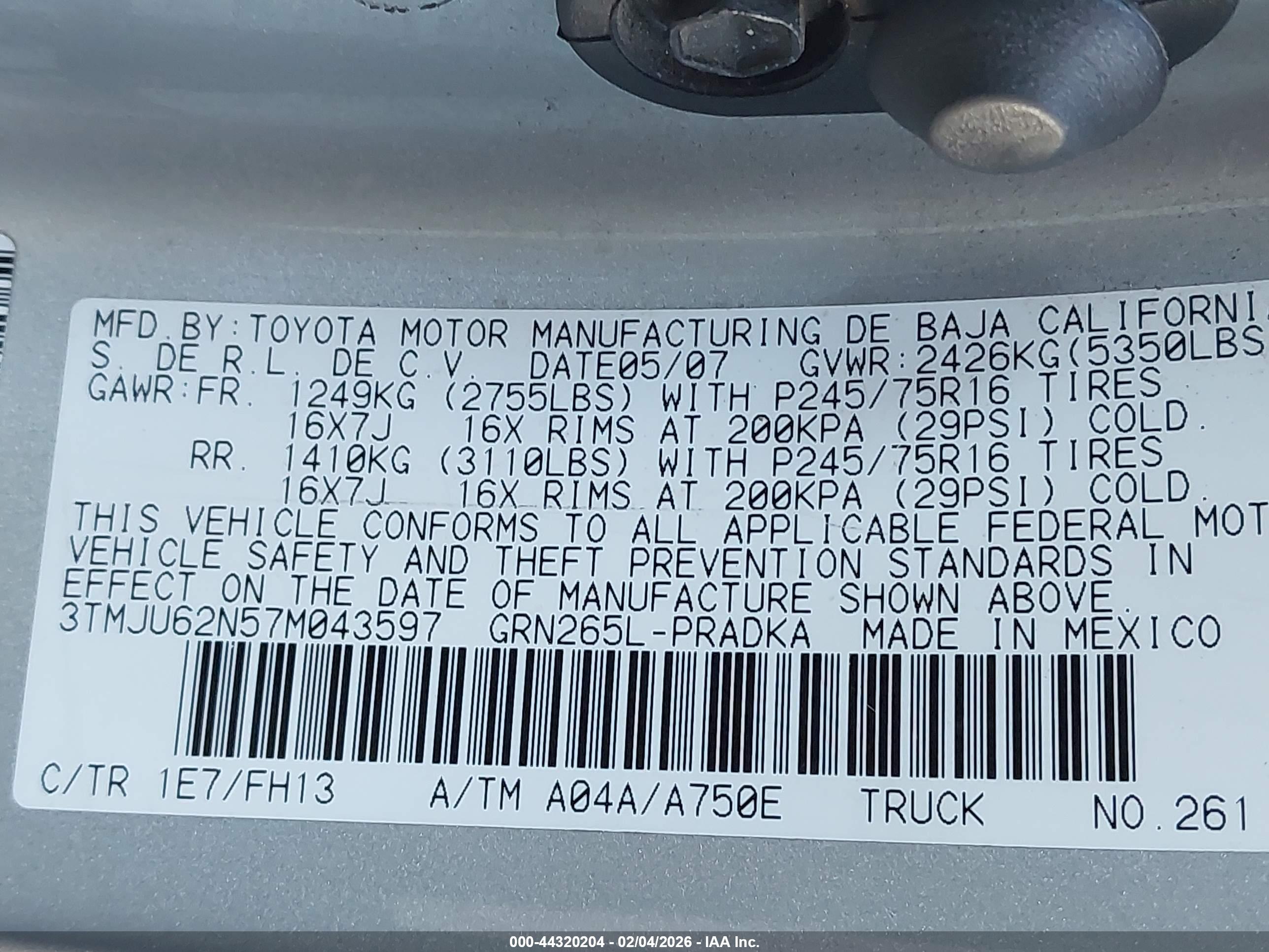 TOYOTA TACOMA image 9