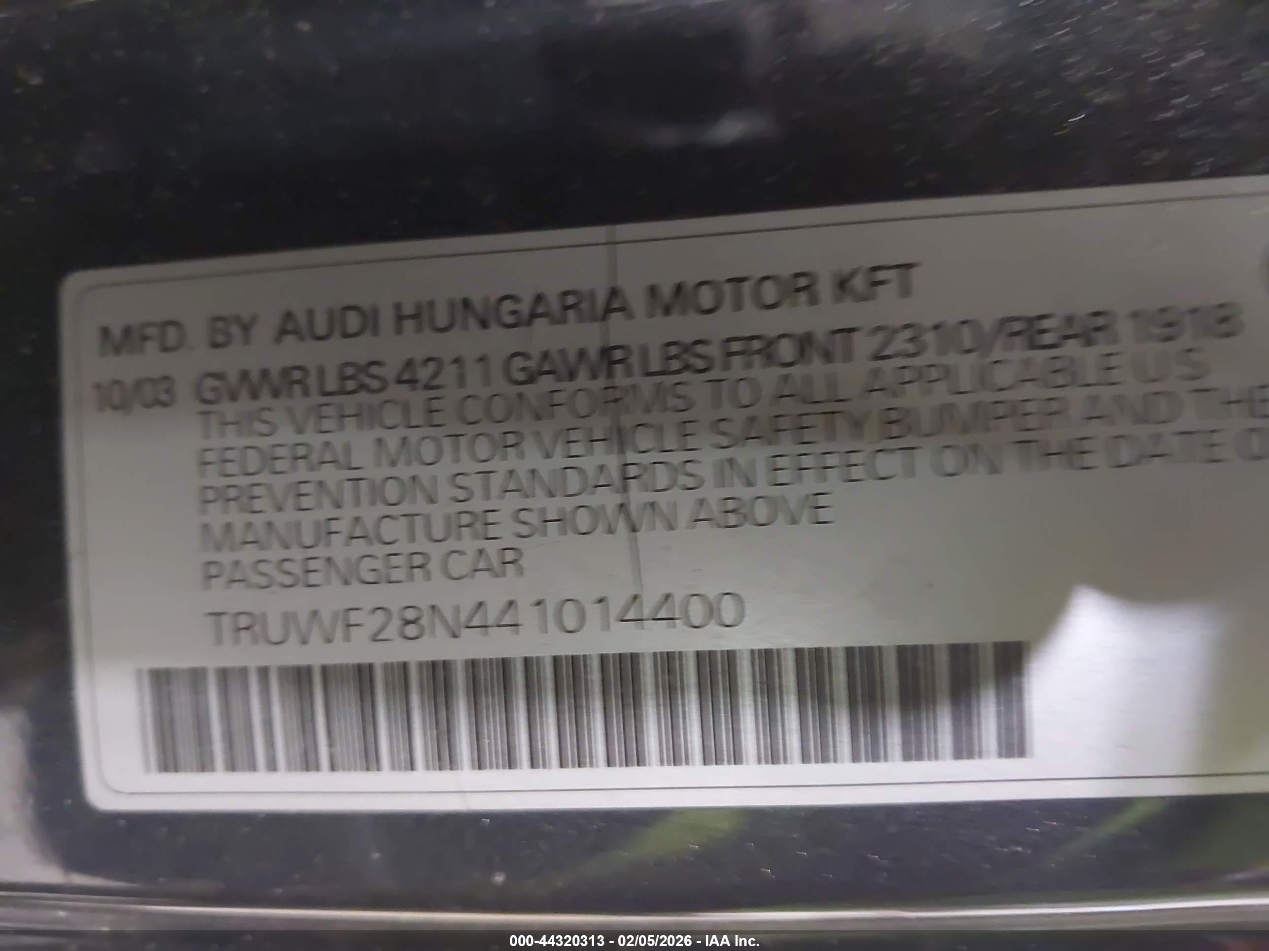 AUDI TT image 9
