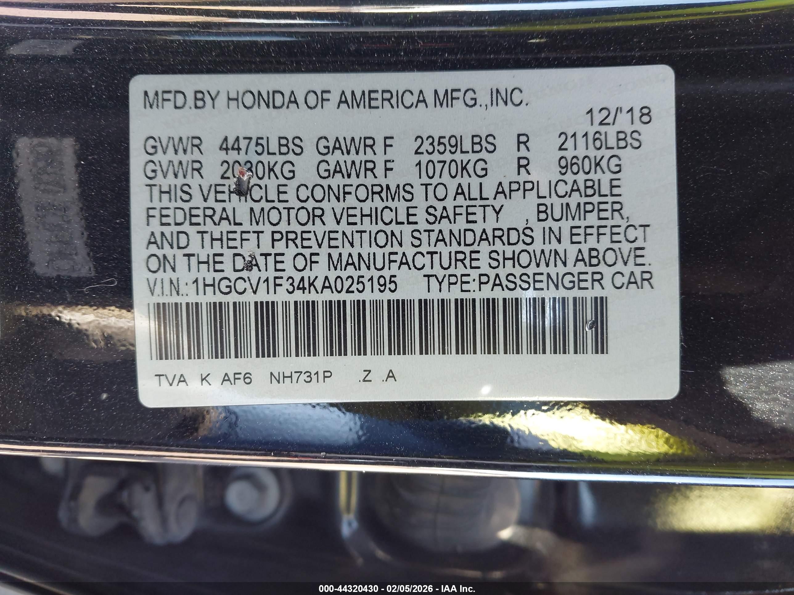 HONDA ACCORD image 9
