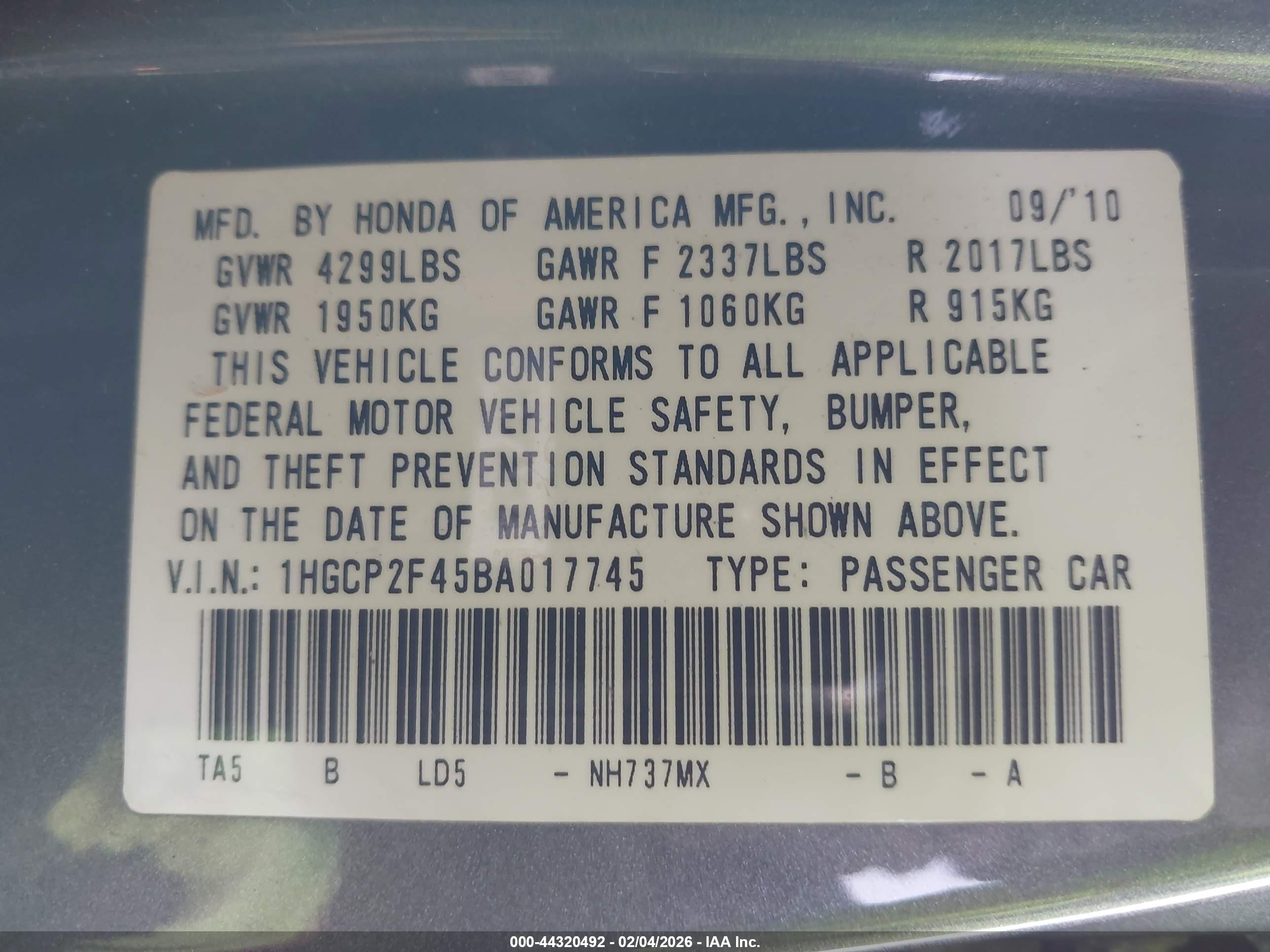 HONDA ACCORD image 9
