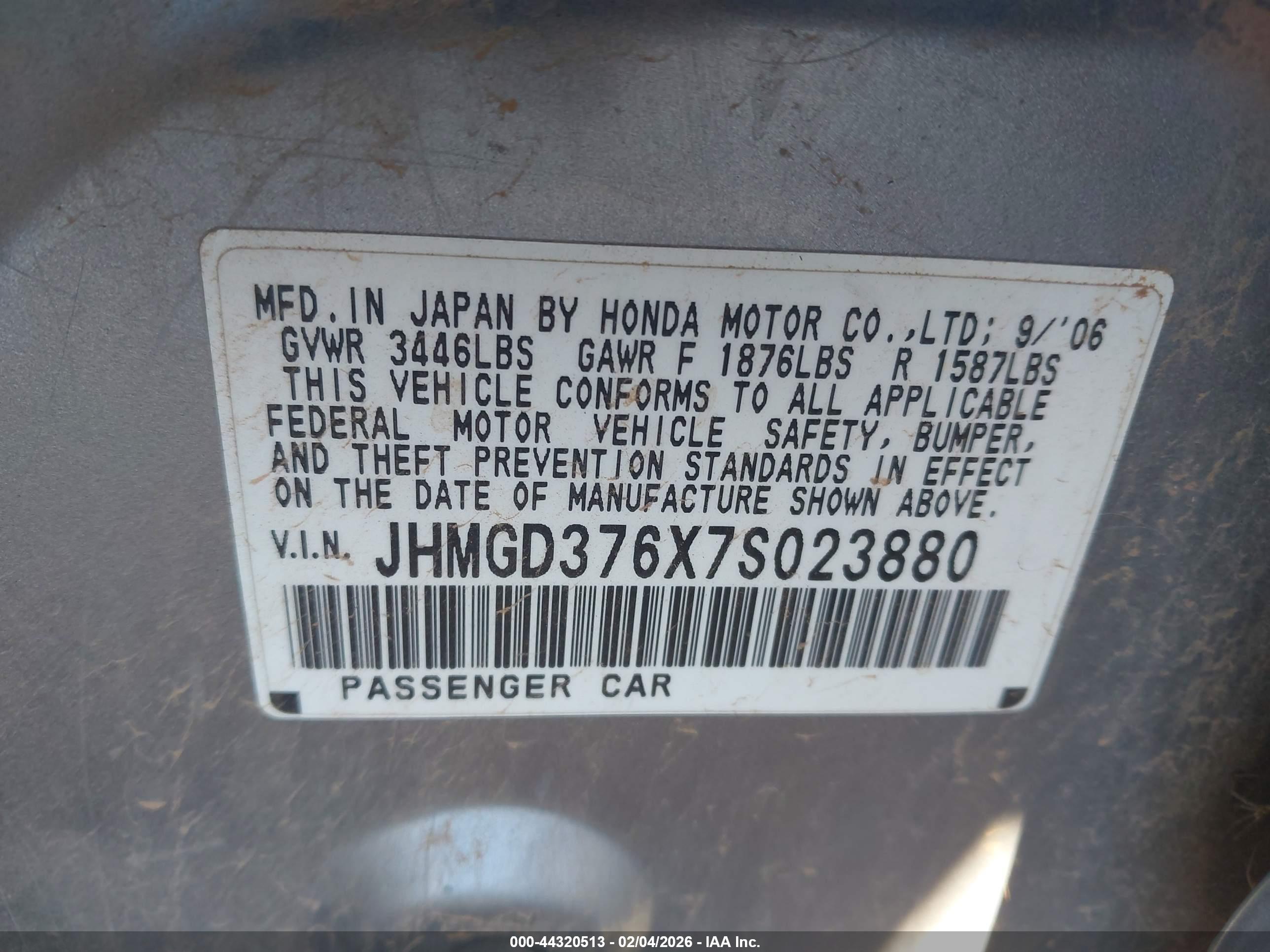 HONDA FIT image 9