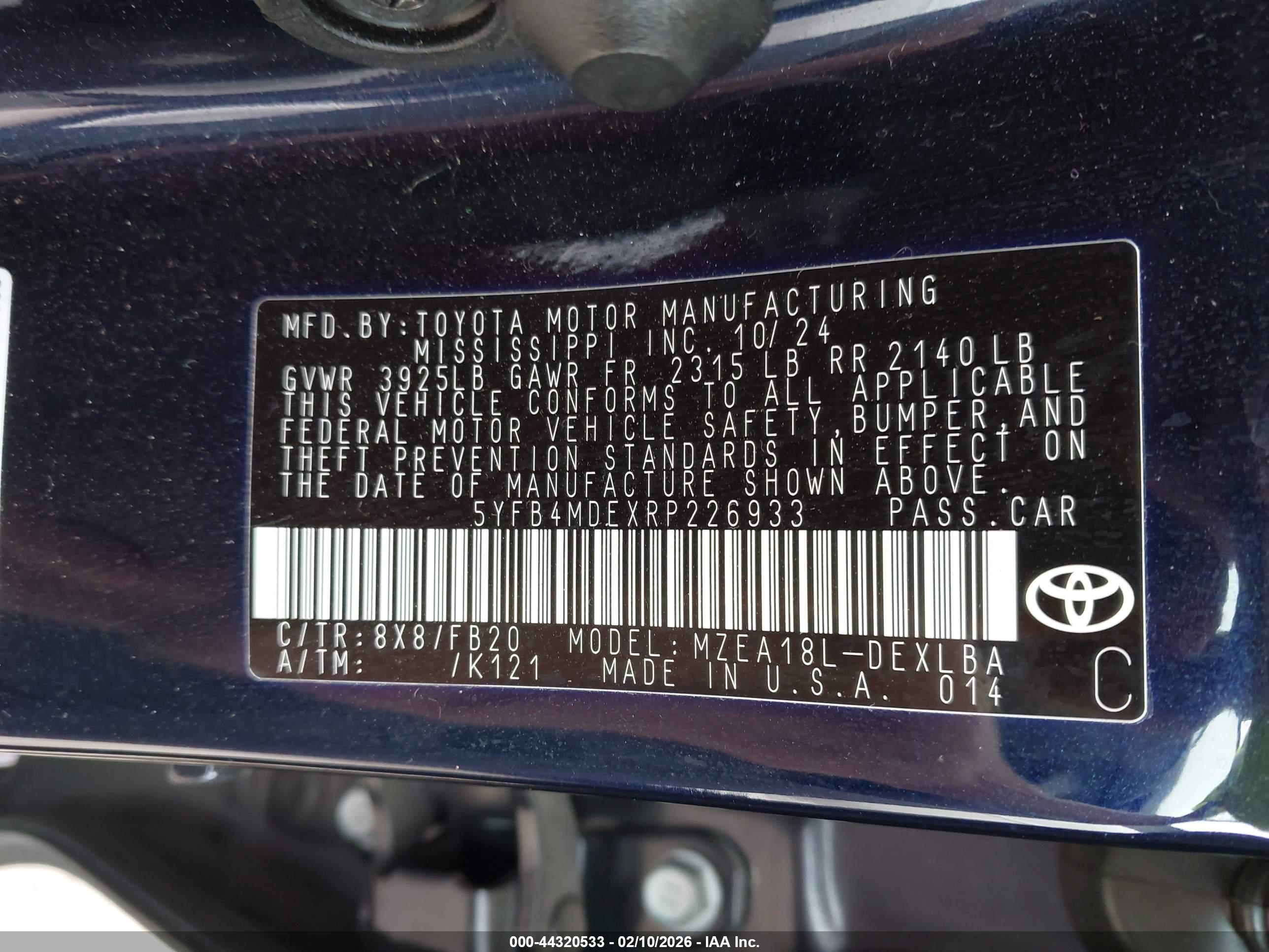 TOYOTA COROLLA image 9
