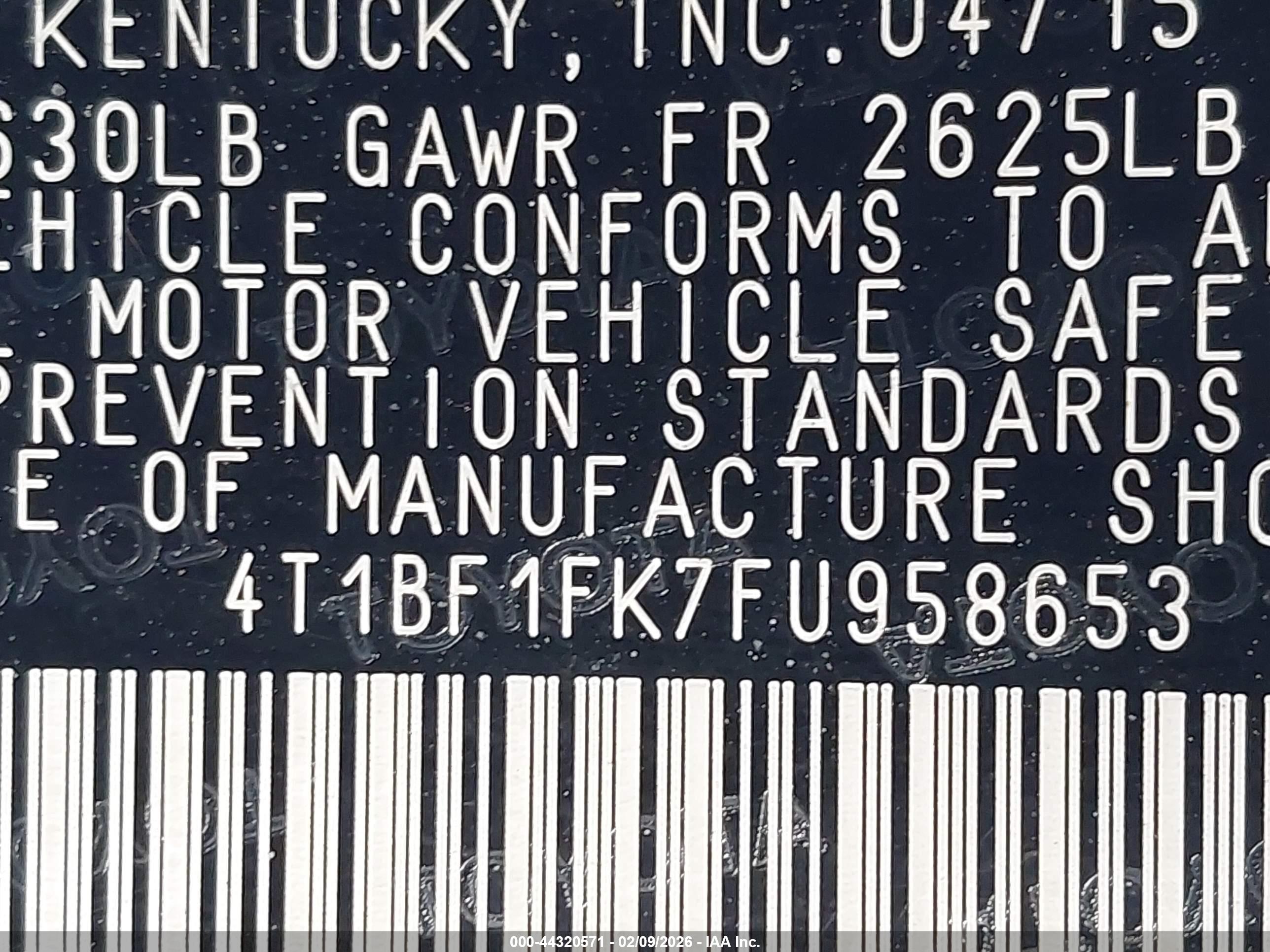 TOYOTA CAMRY image 9