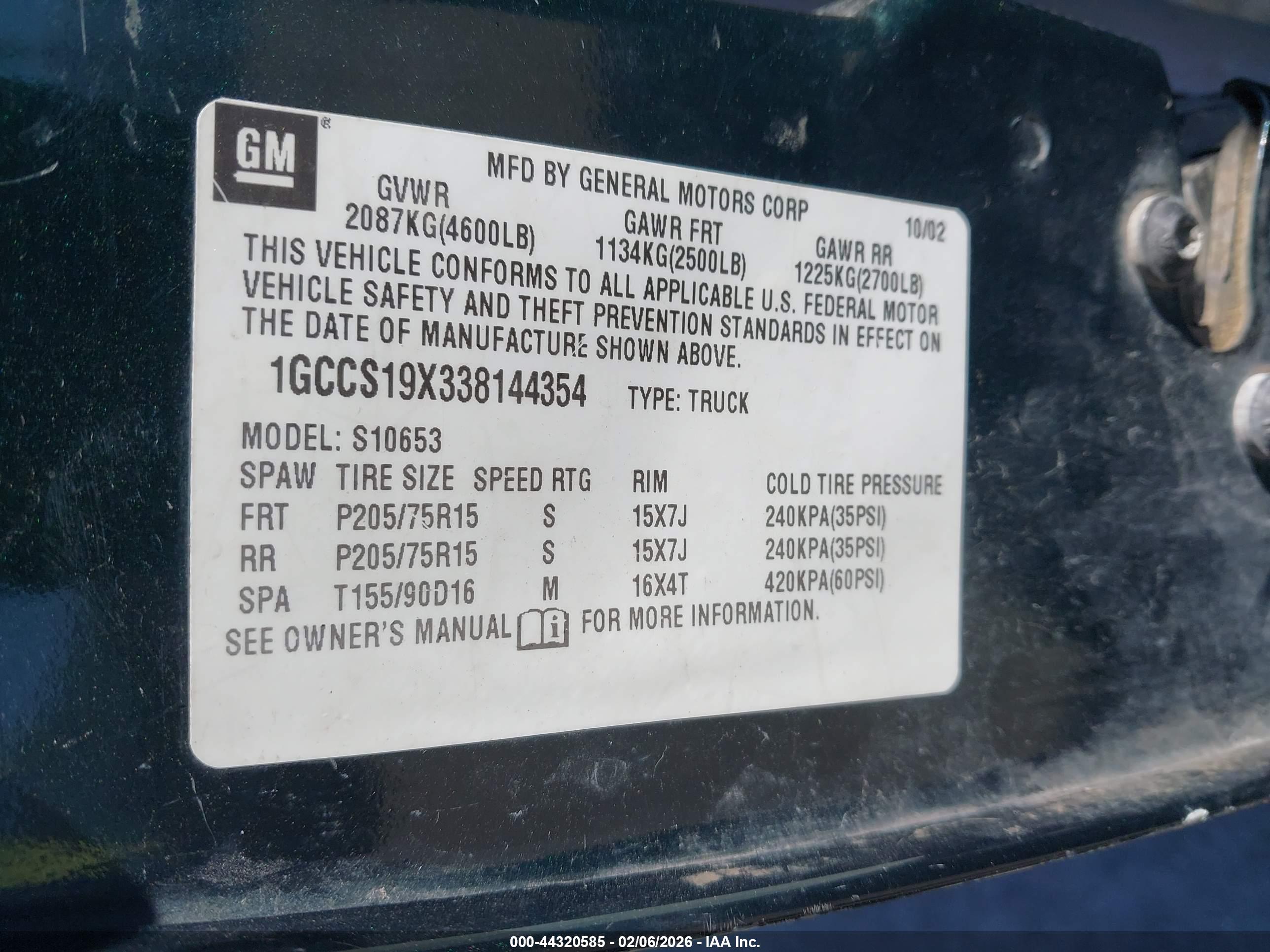 CHEVROLET S-10 image 9