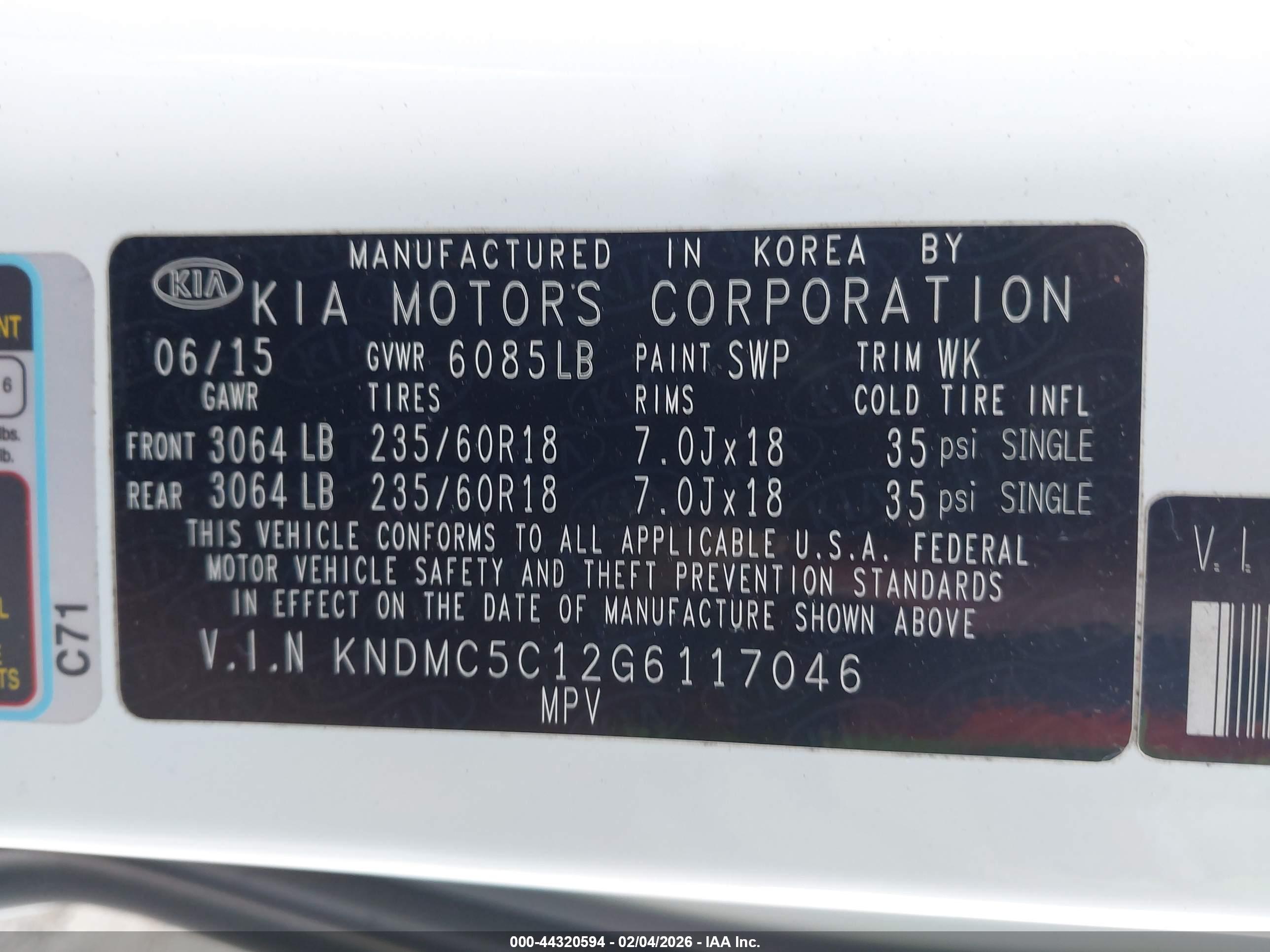 KIA SEDONA image 9