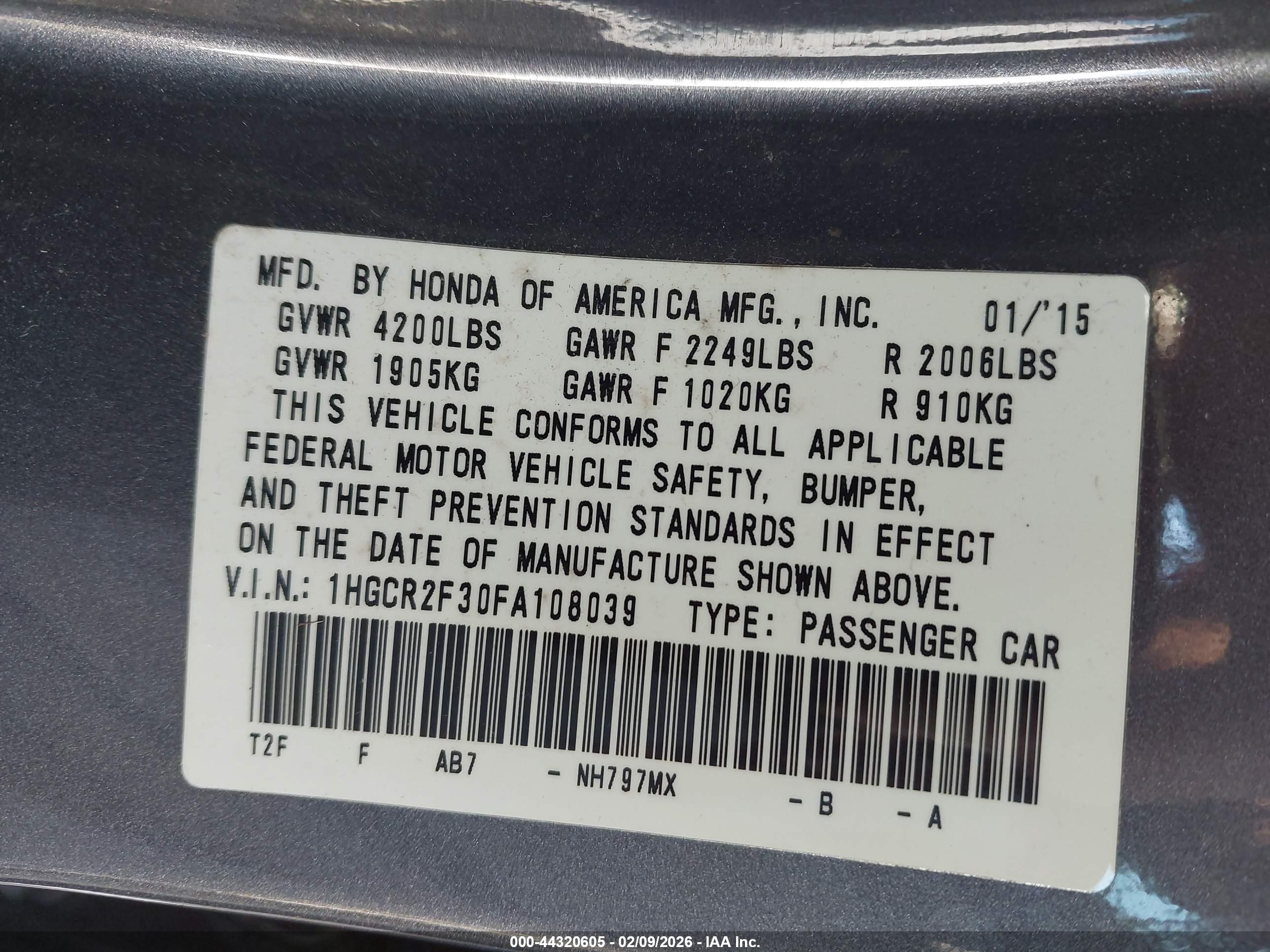 HONDA ACCORD image 9