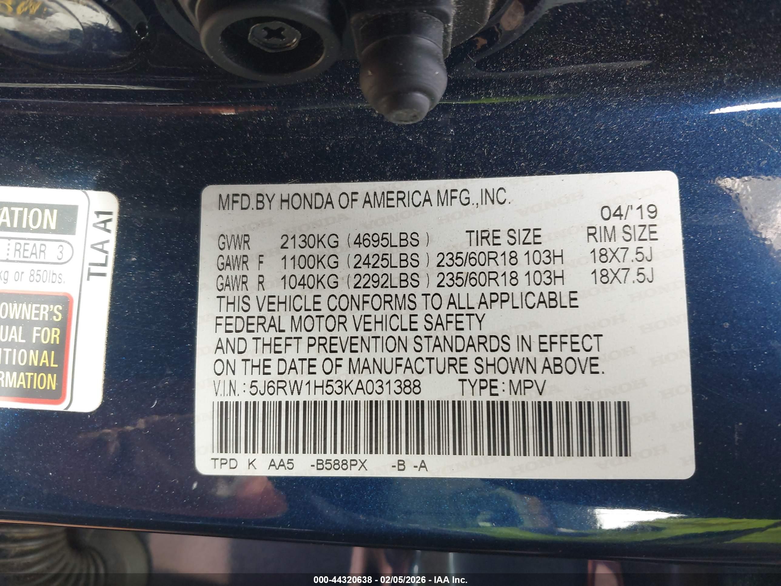 HONDA CR-V image 9