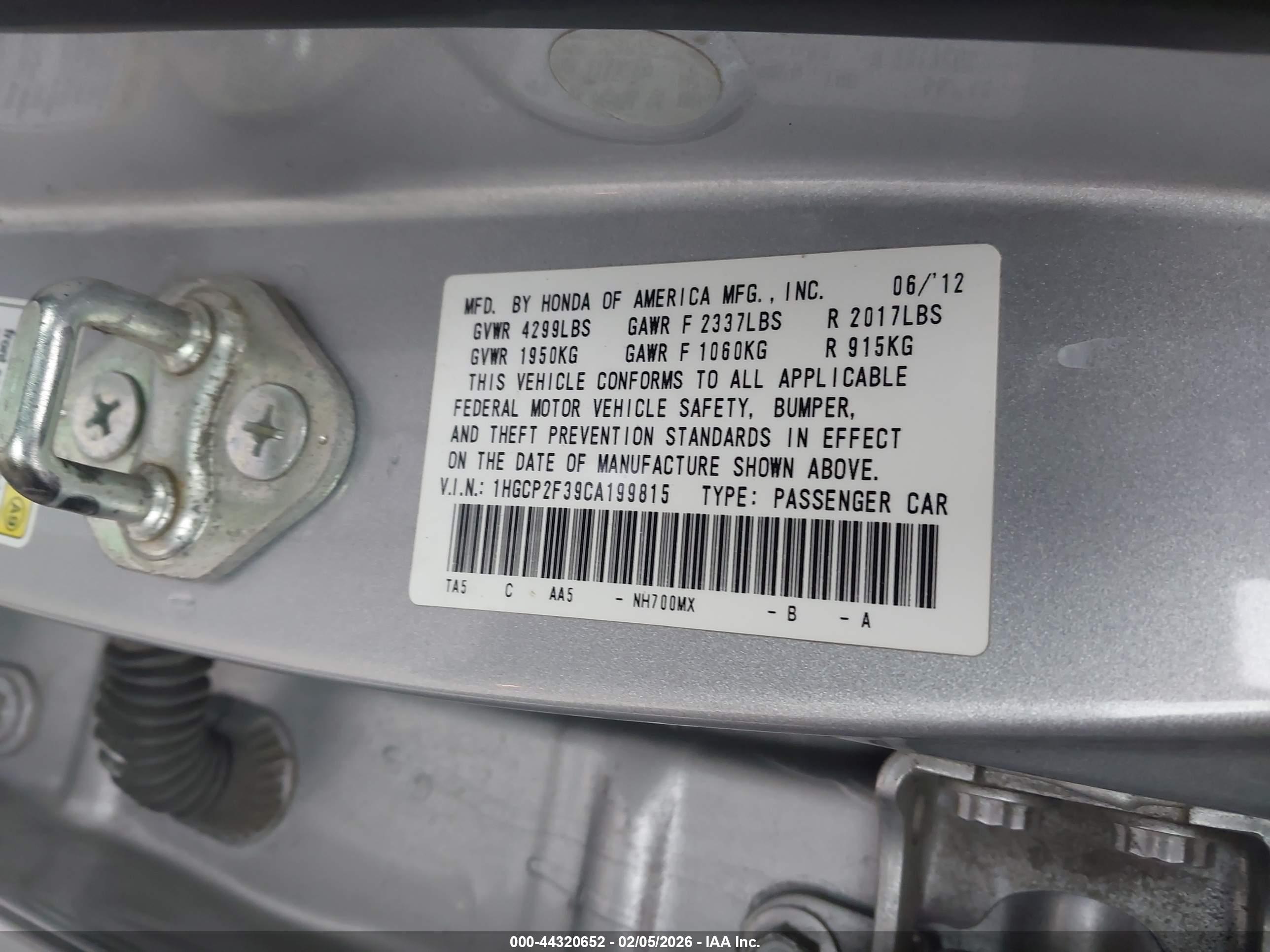 HONDA ACCORD image 9