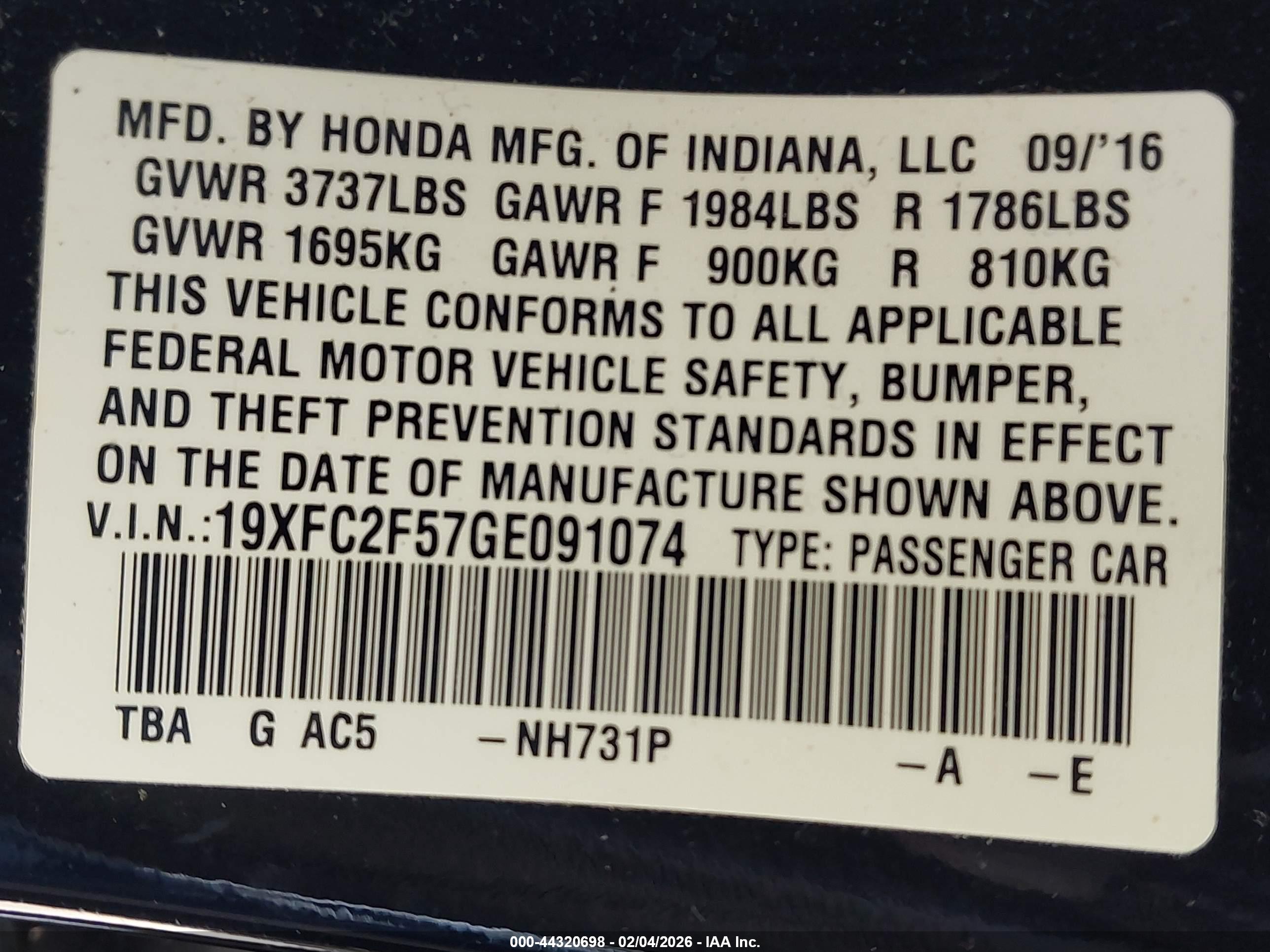 HONDA CIVIC image 9