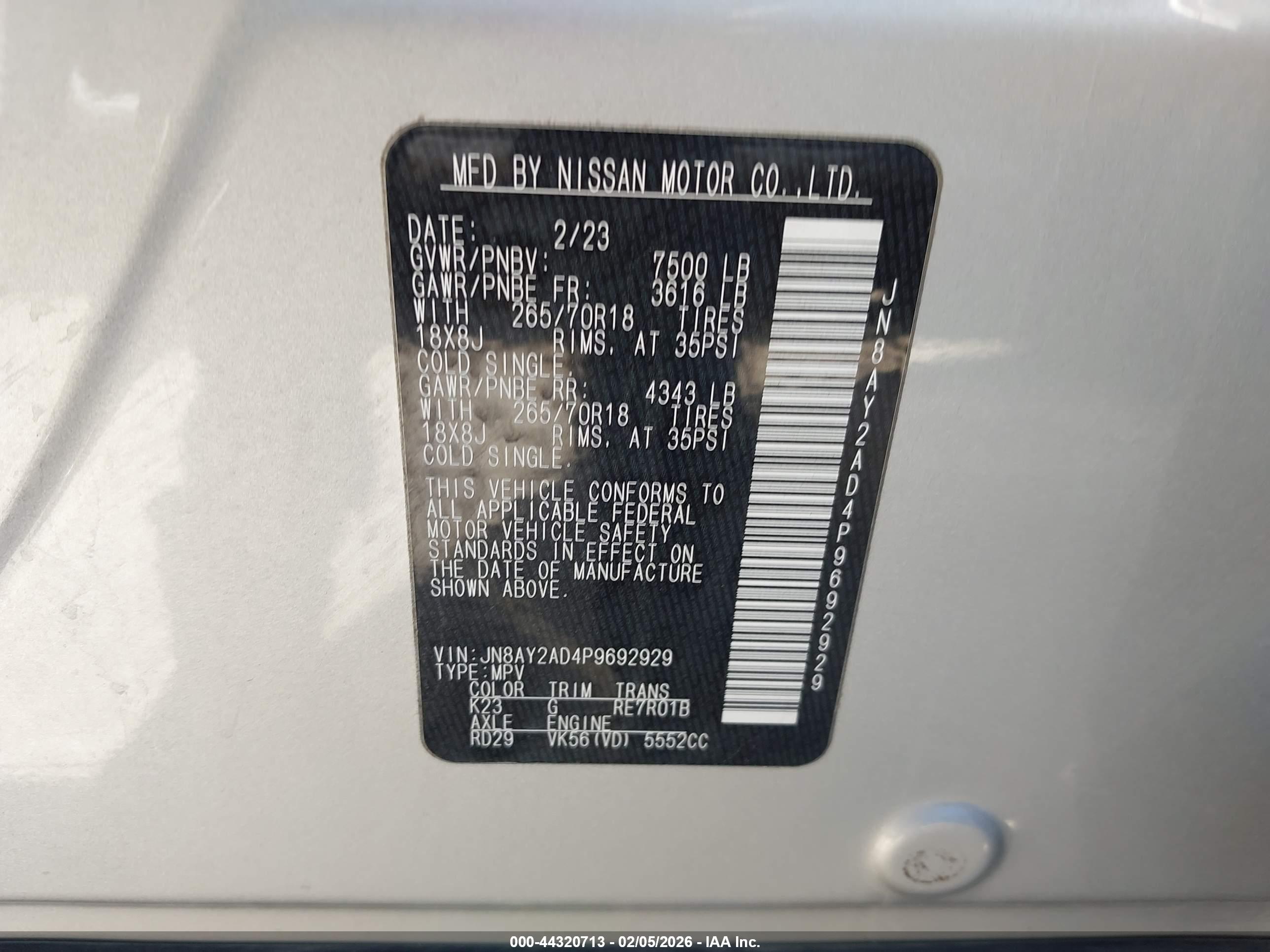 NISSAN ARMADA image 9