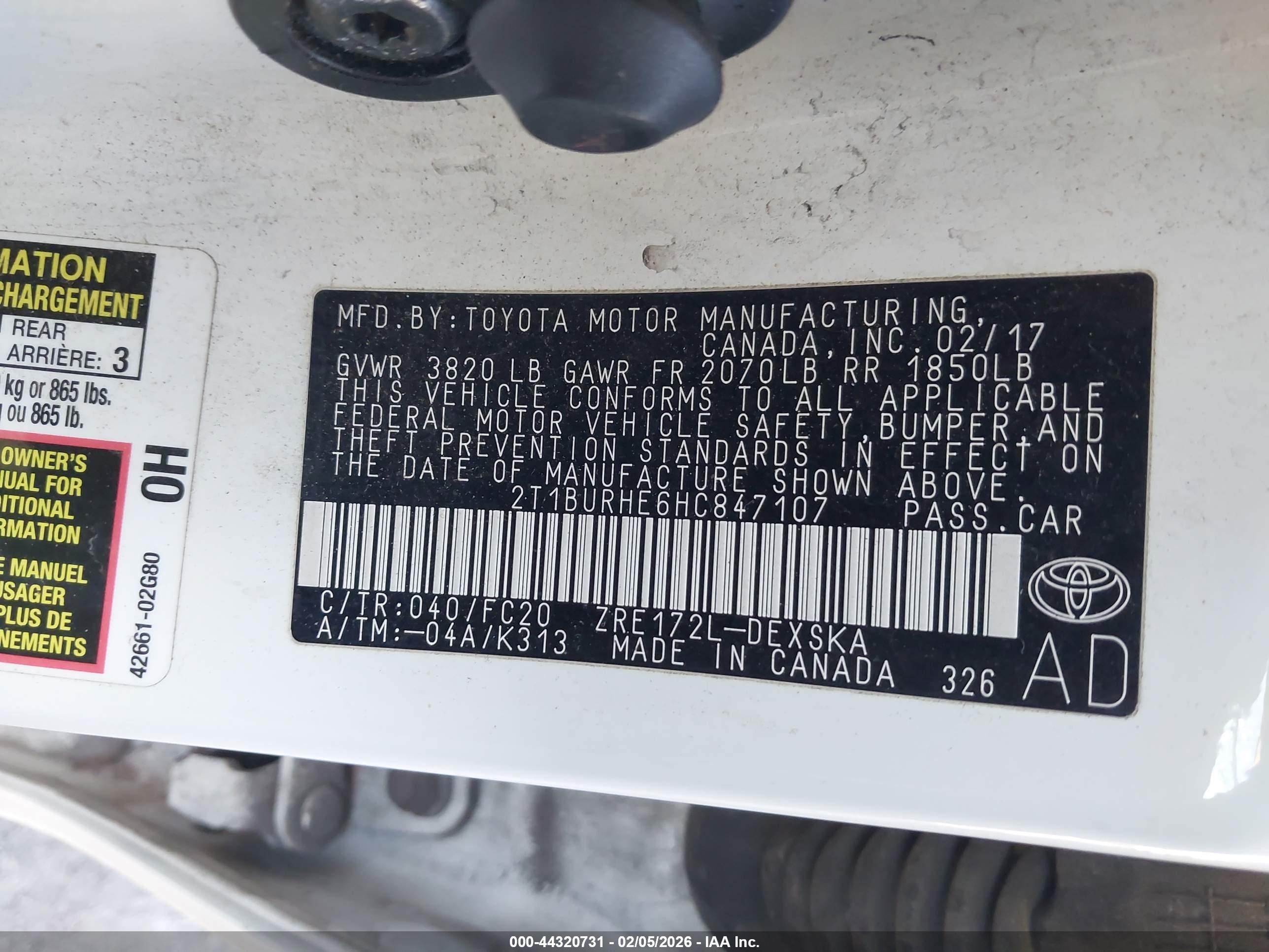 TOYOTA COROLLA image 9