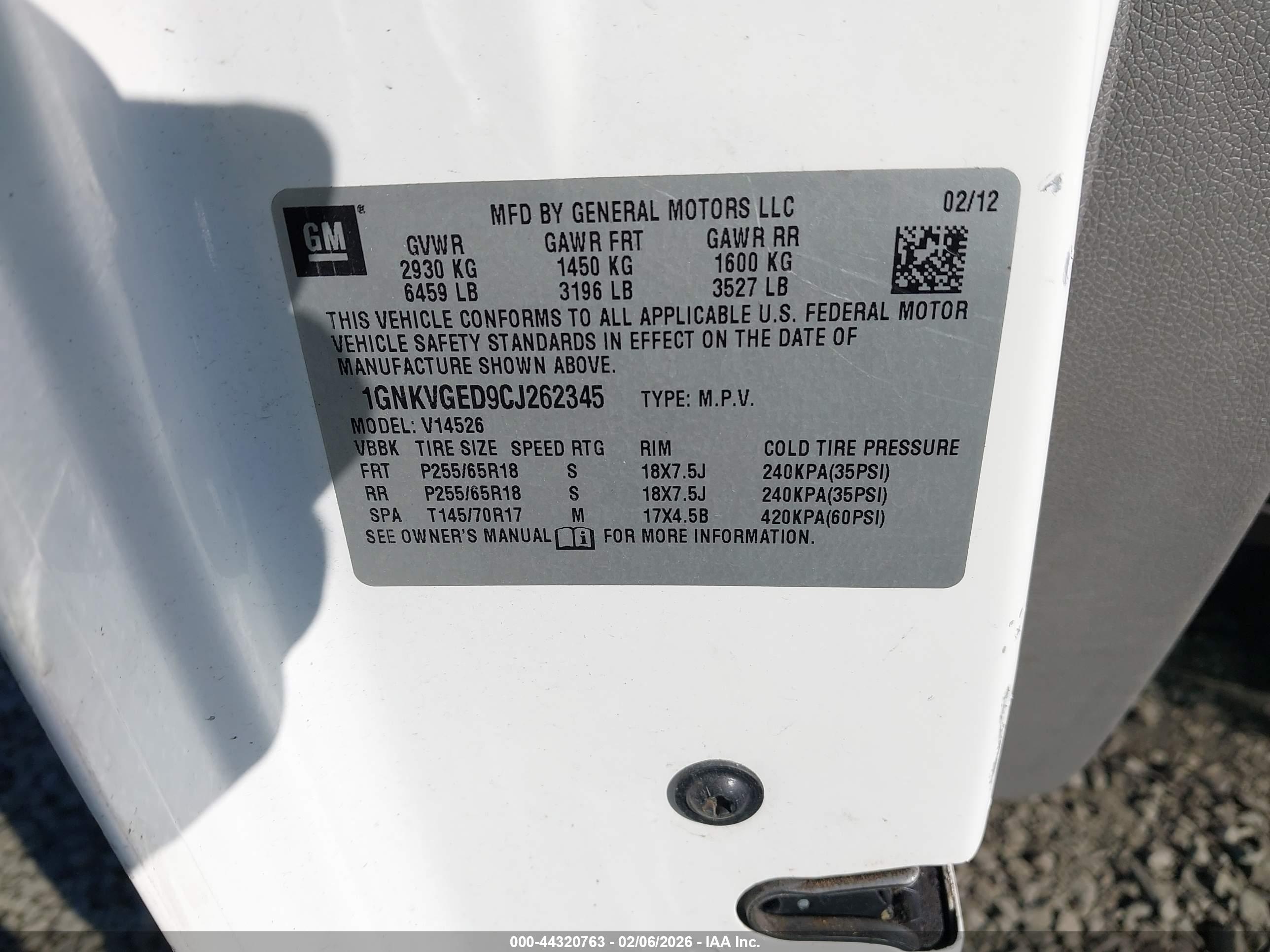 CHEVROLET TRAVERSE image 9