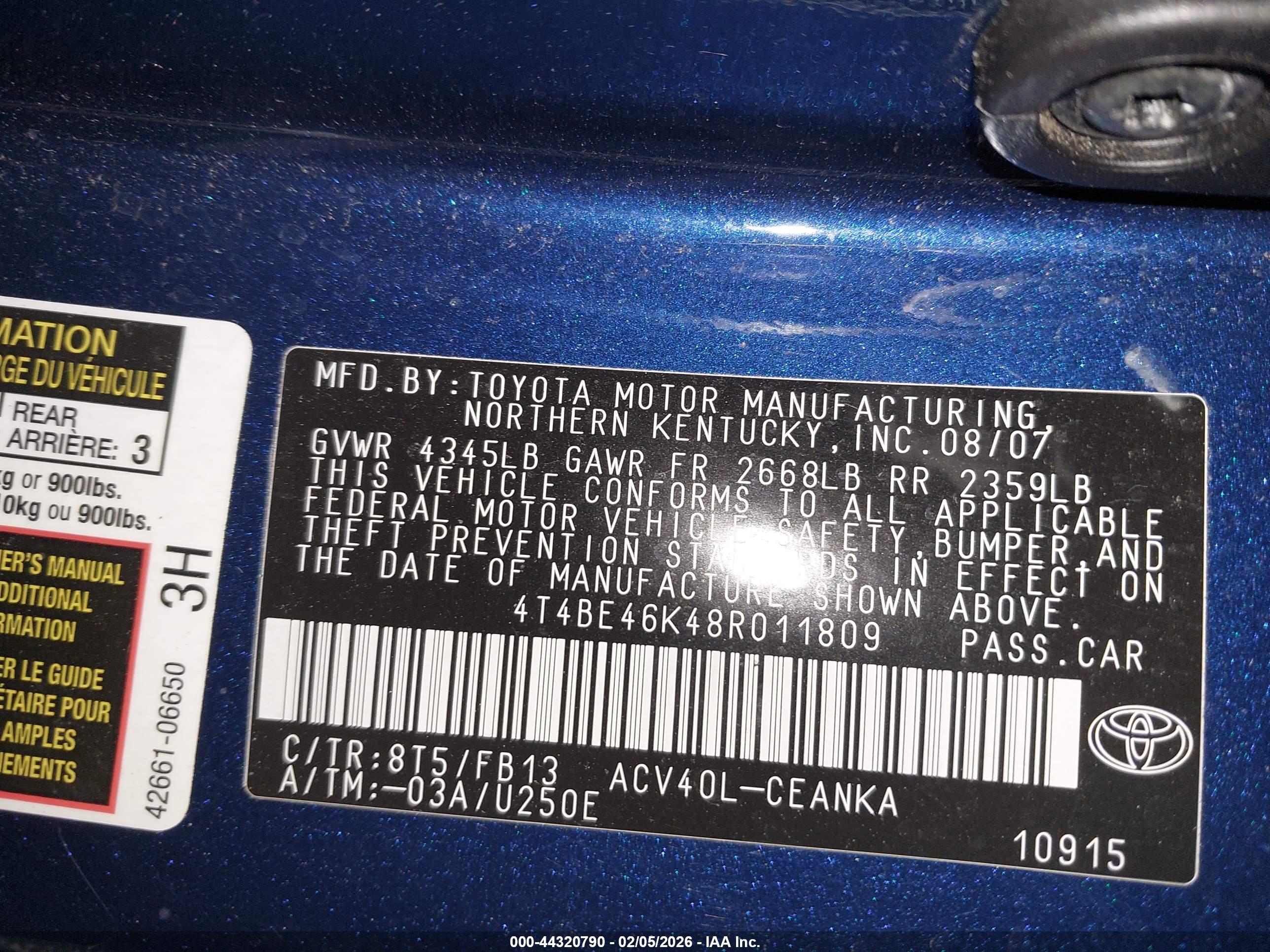 TOYOTA CAMRY image 9