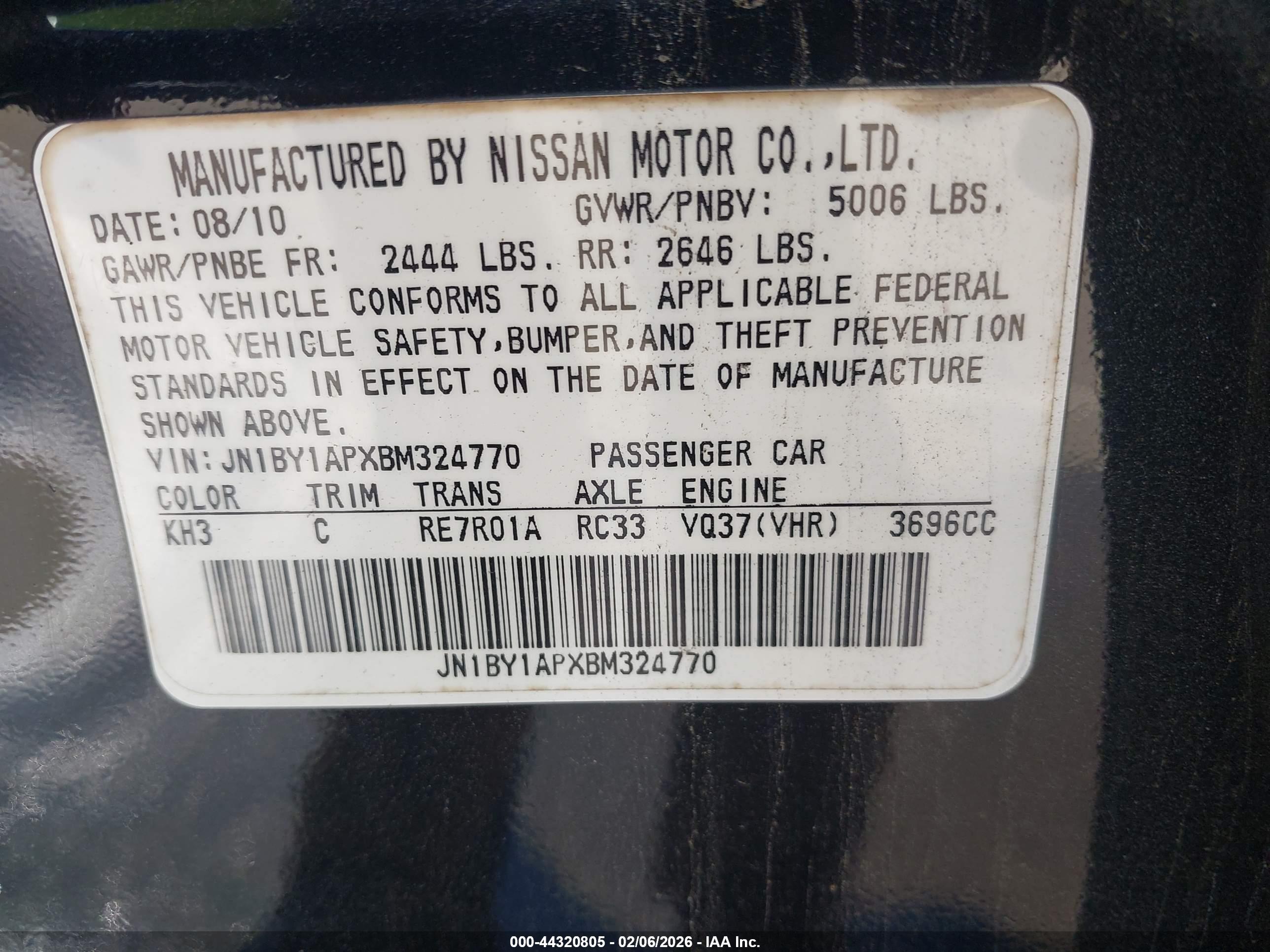 INFINITI M37 image 9