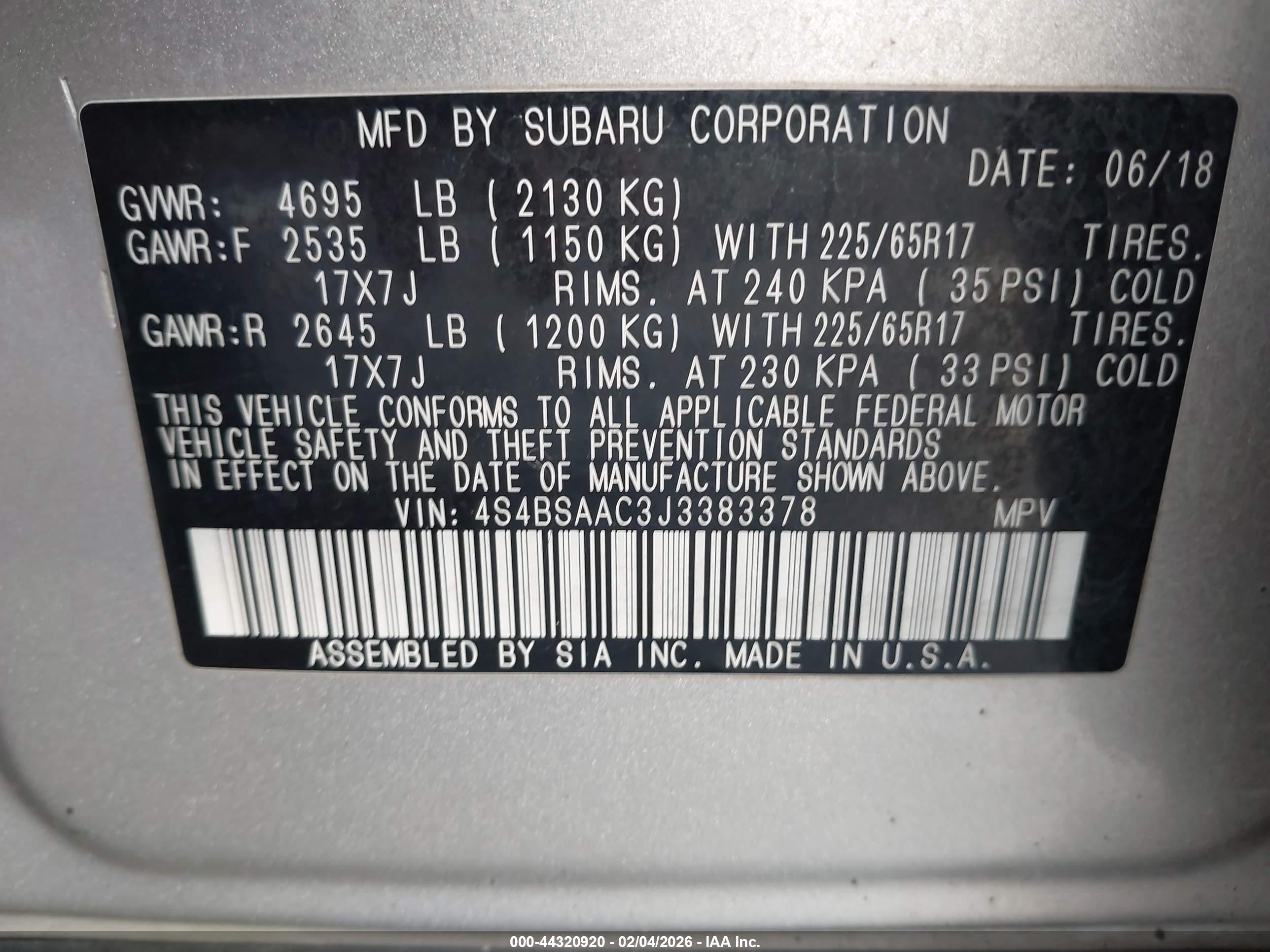 SUBARU OUTBACK image 9