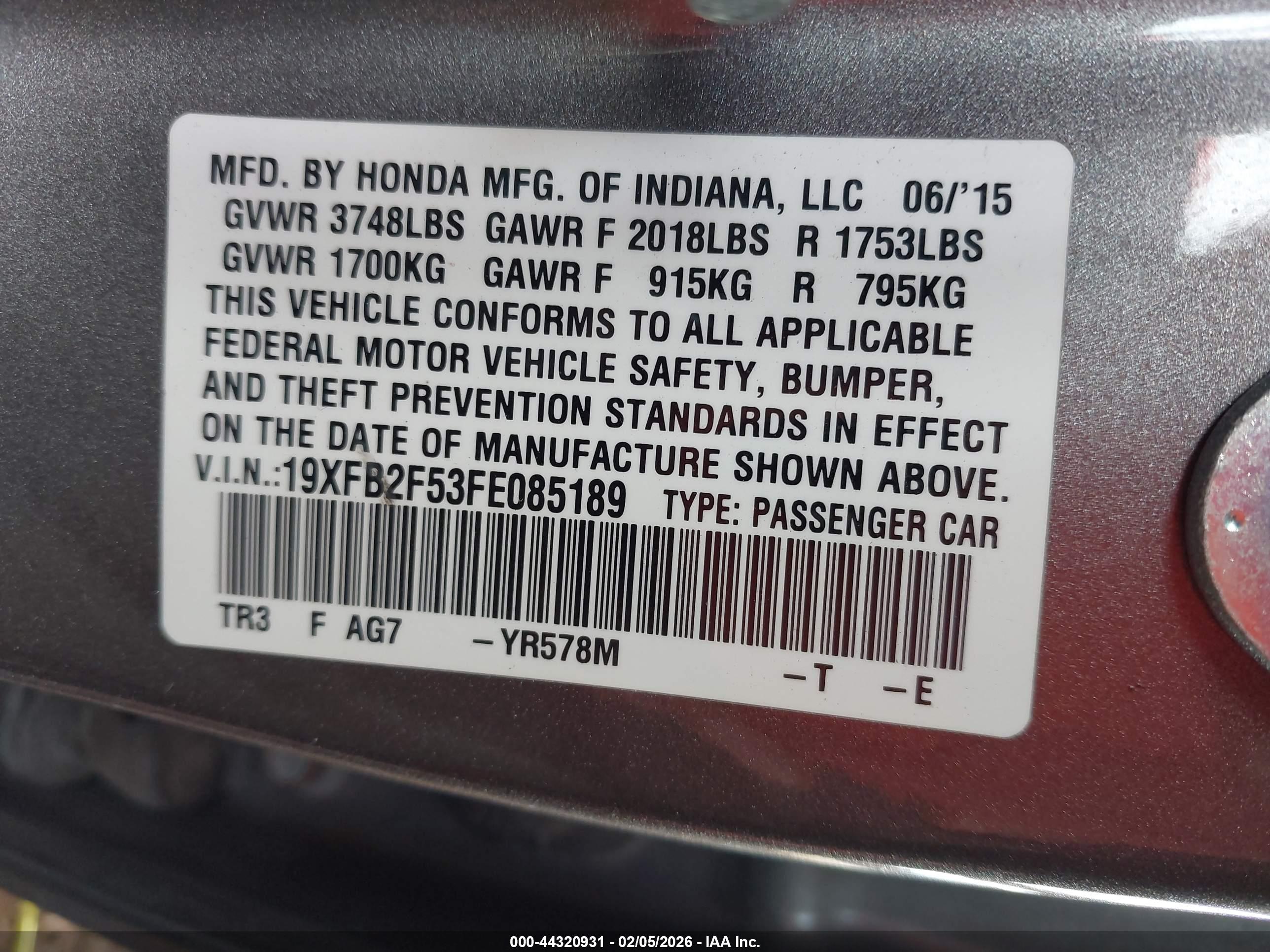 HONDA CIVIC image 9