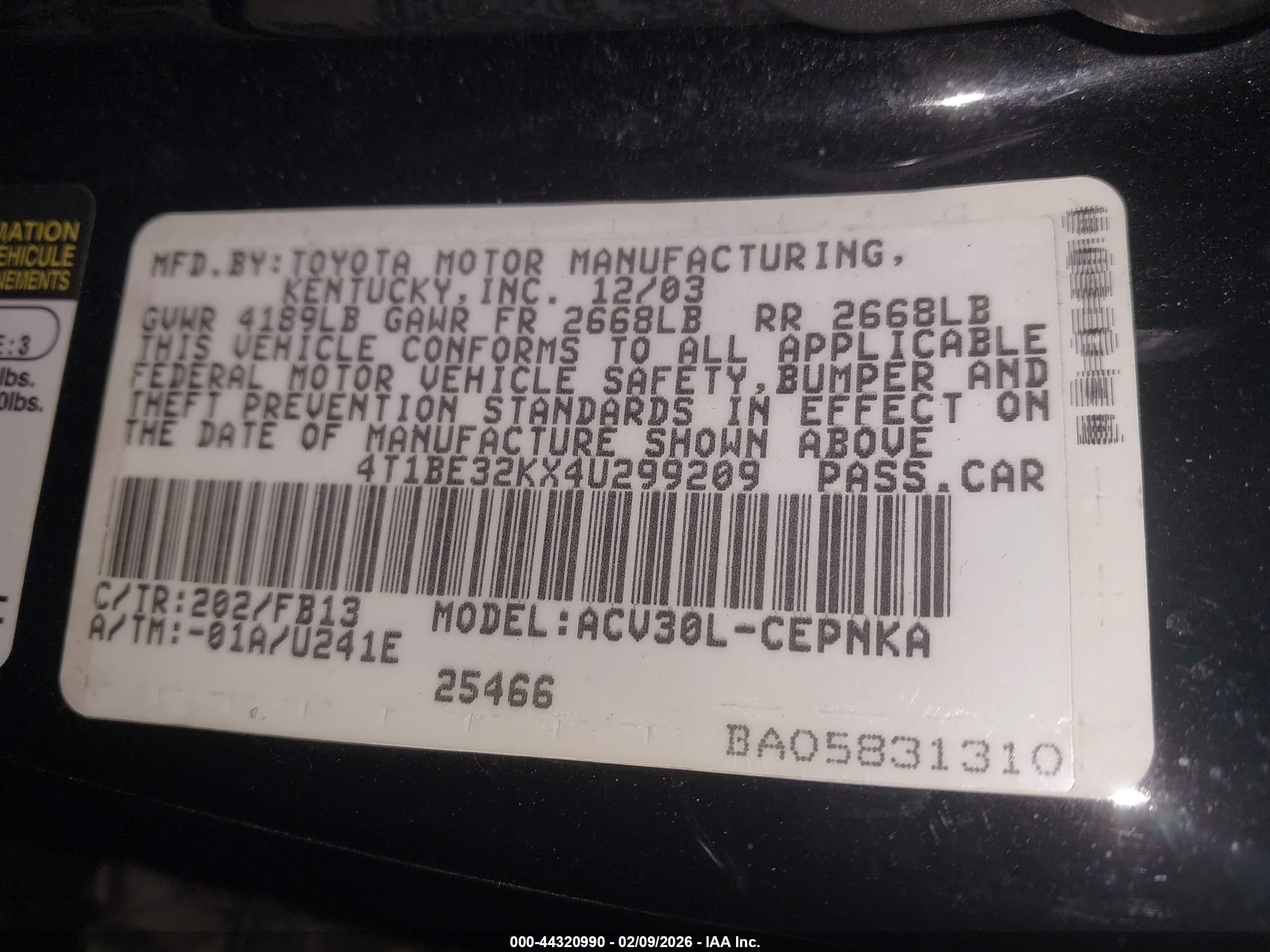 TOYOTA CAMRY image 9
