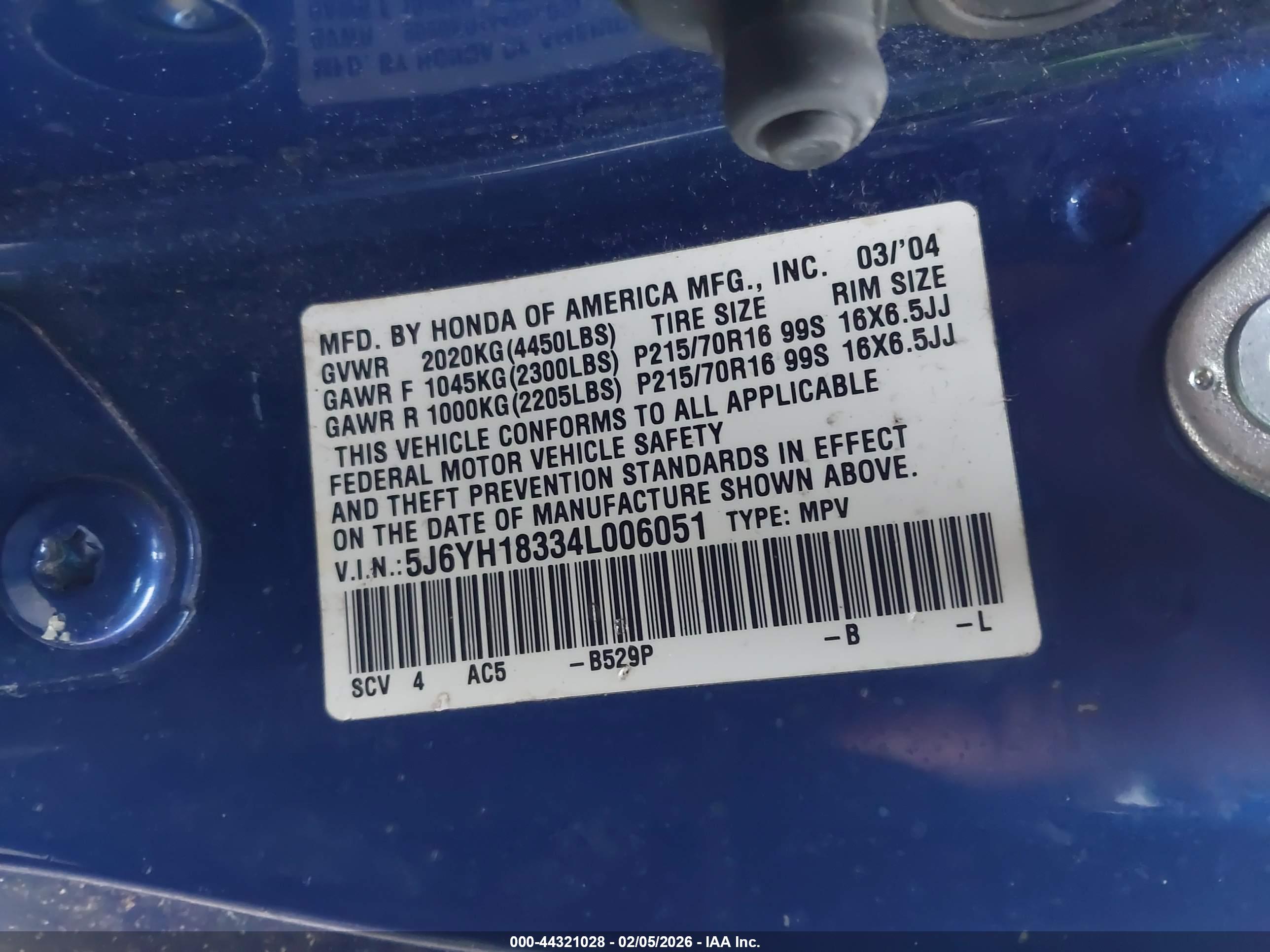 HONDA ELEMENT image 9