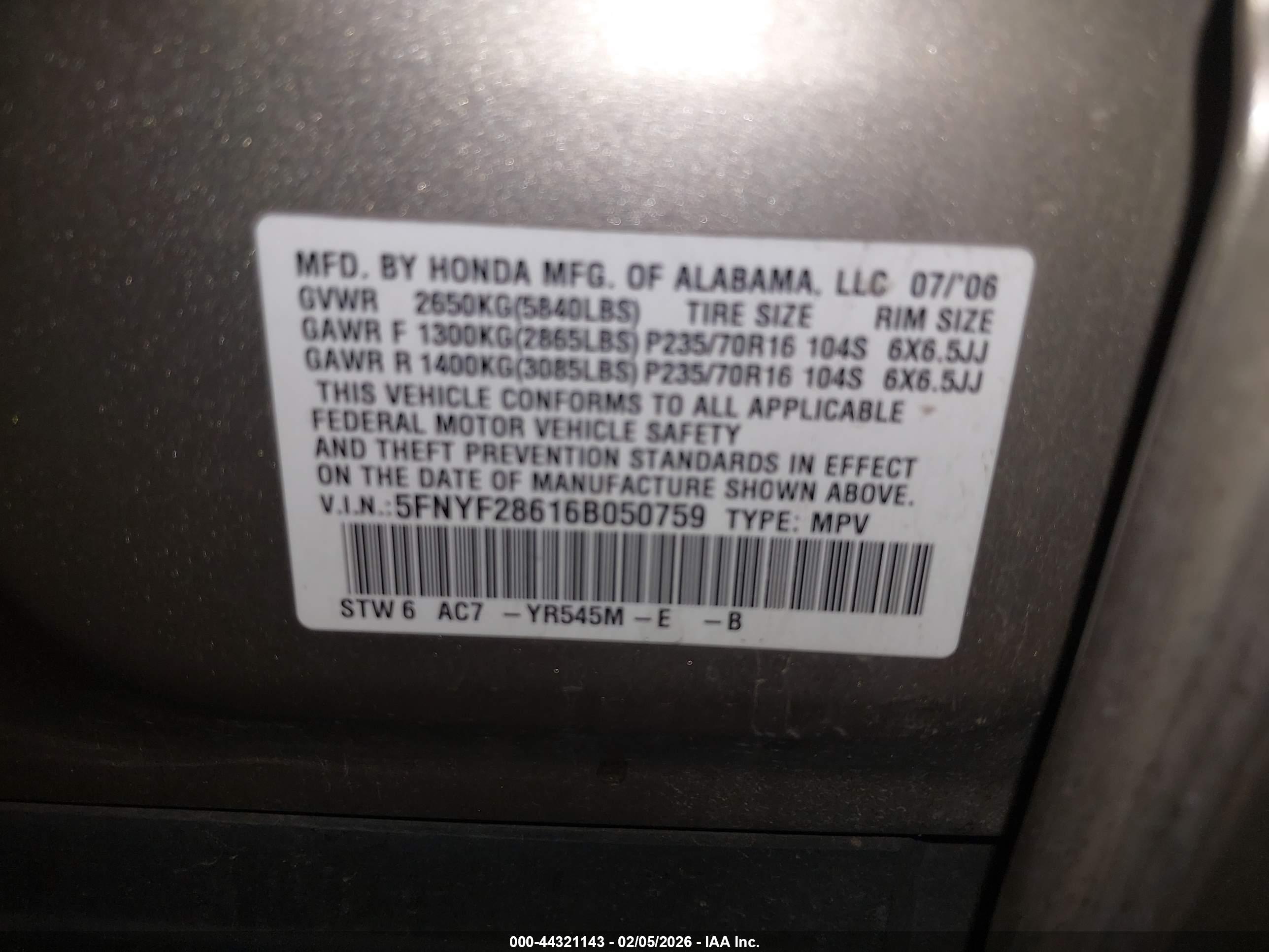 HONDA PILOT image 9