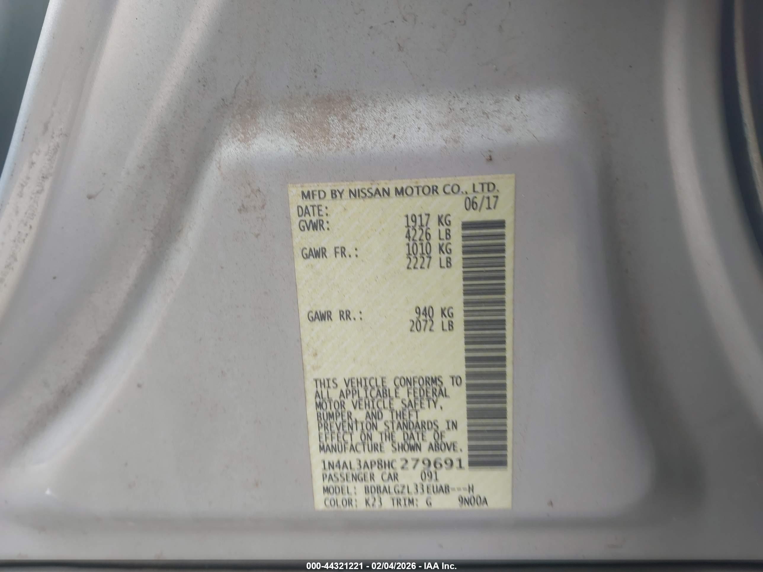 NISSAN ALTIMA image 9