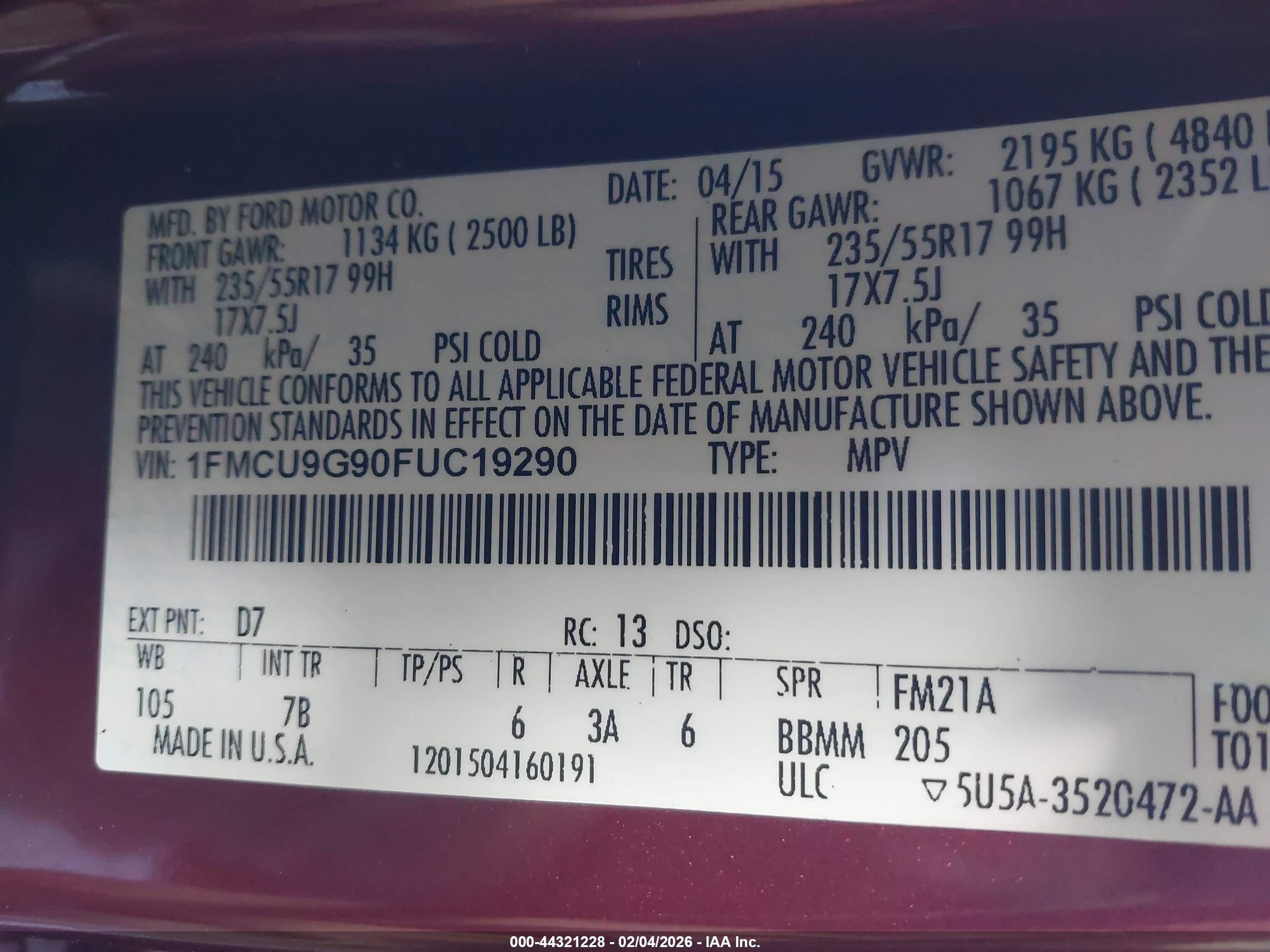 FORD ESCAPE image 9