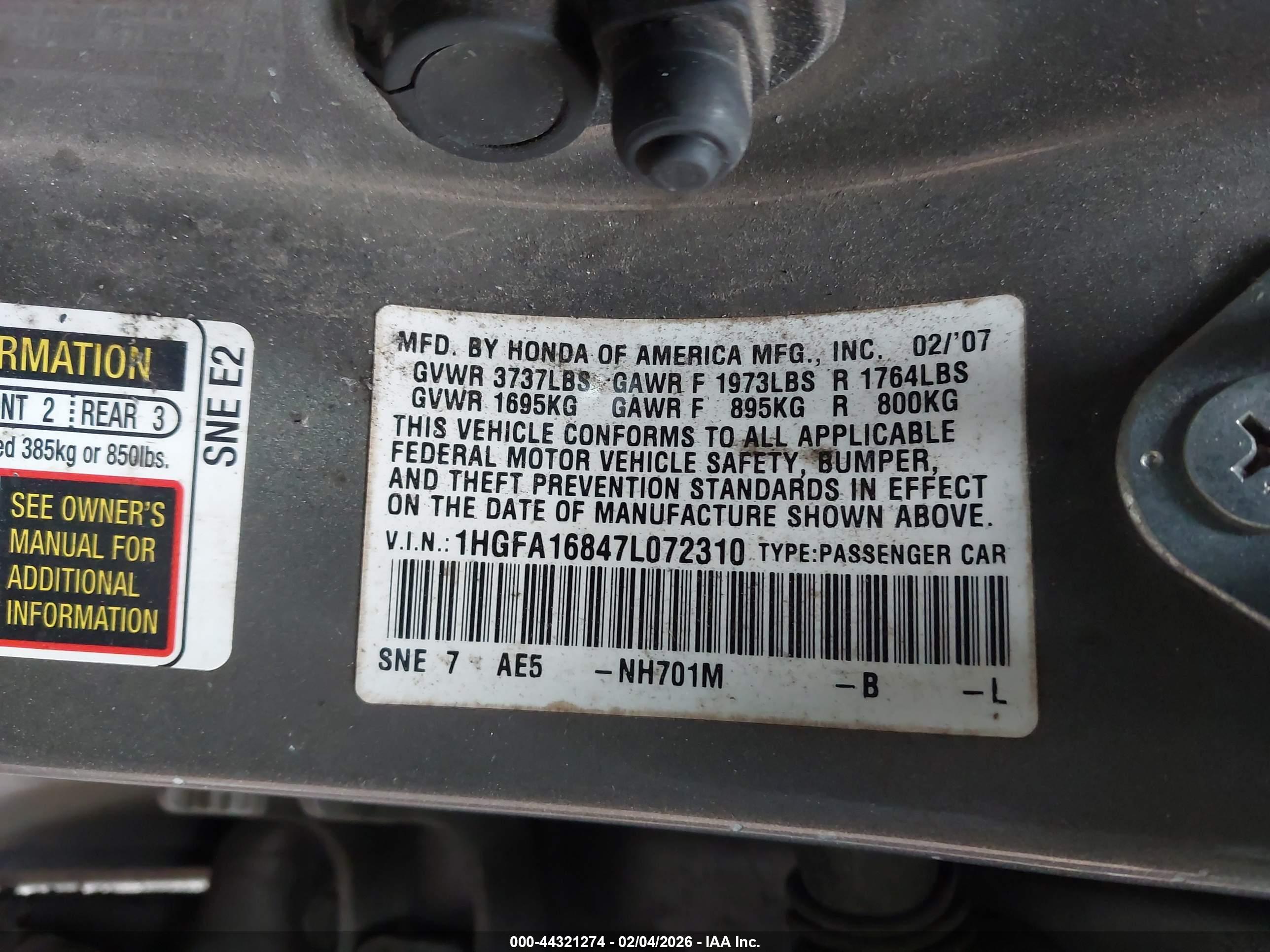 HONDA CIVIC image 9