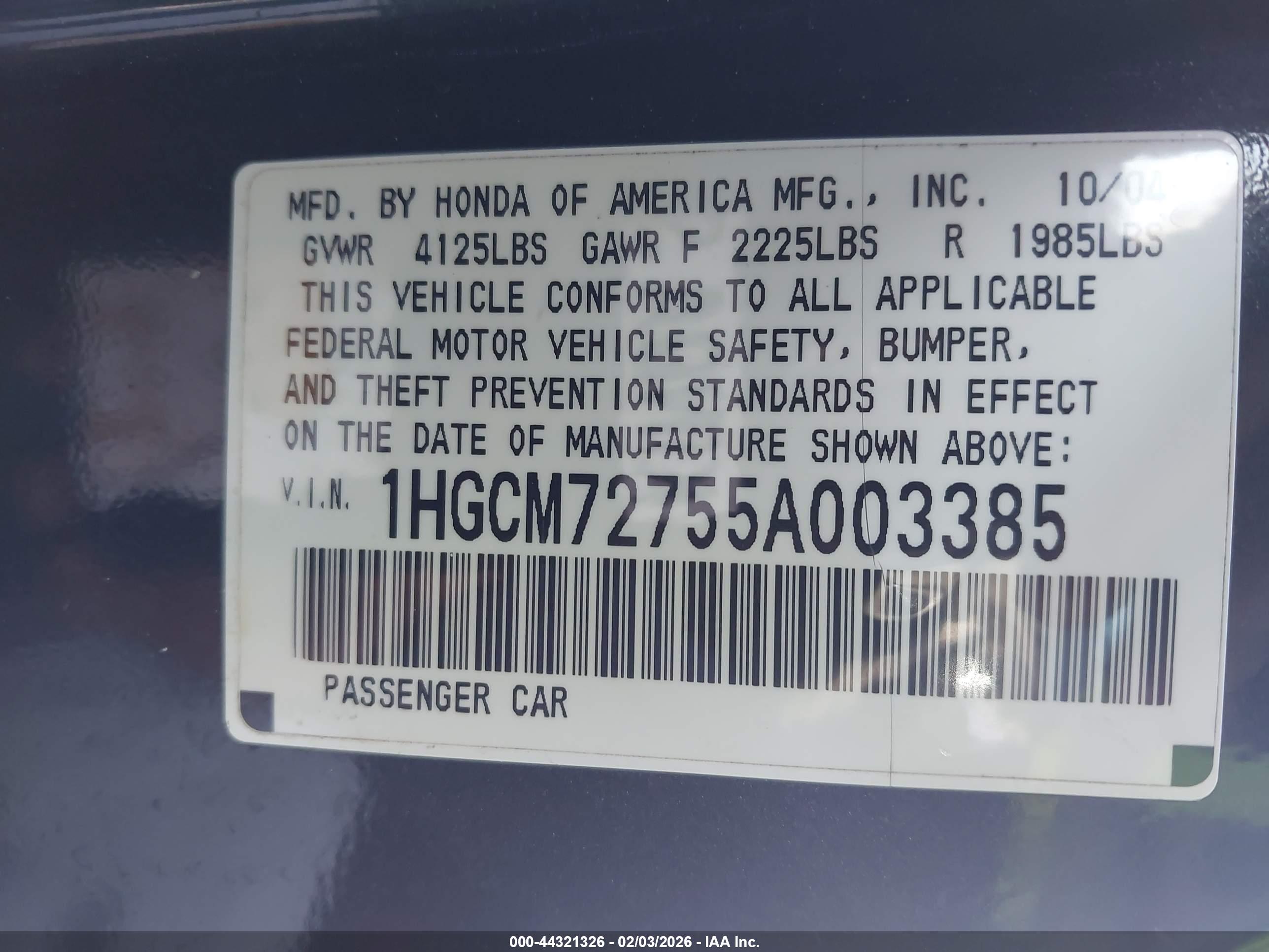 HONDA ACCORD image 9