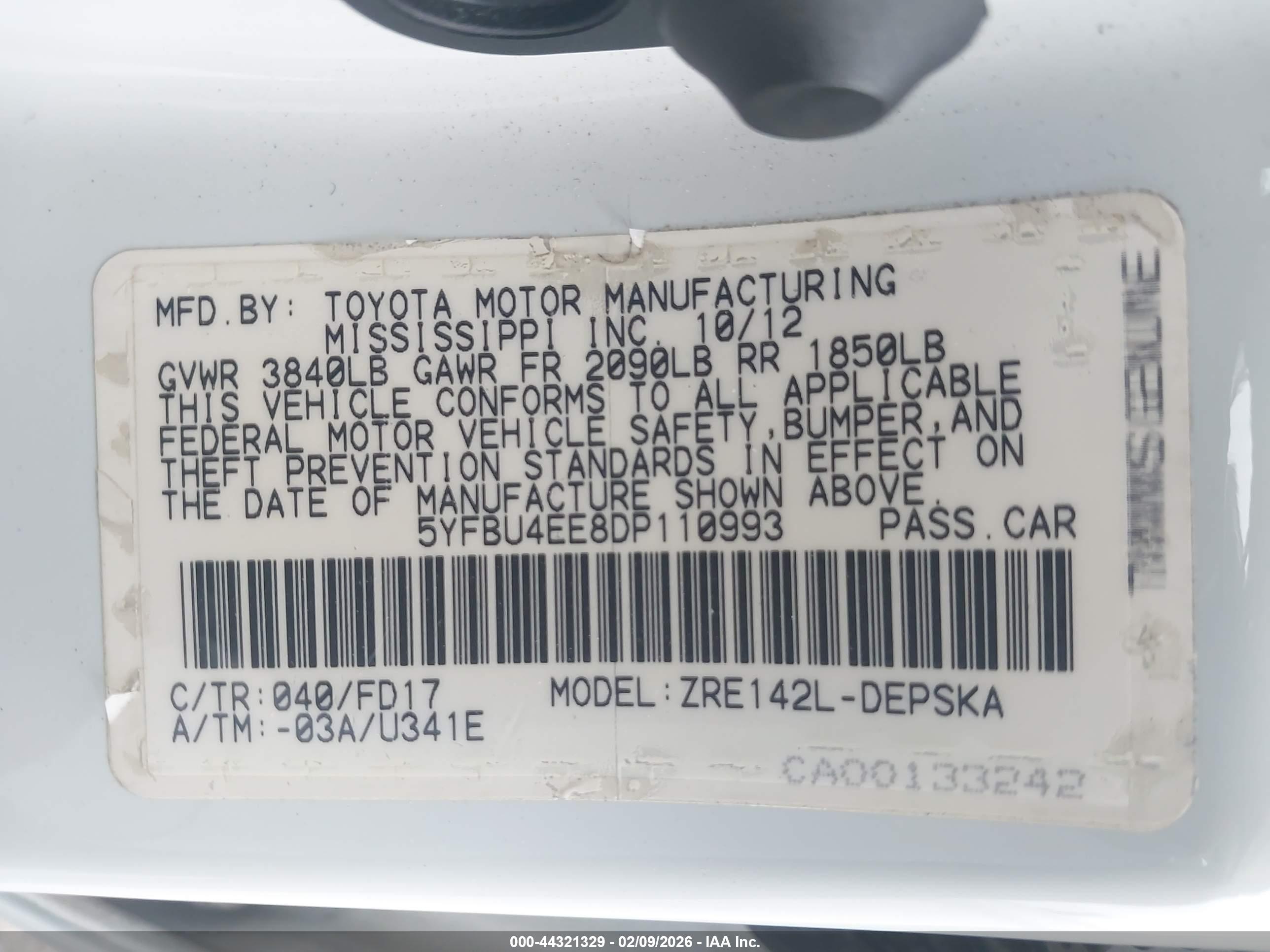 TOYOTA COROLLA image 9