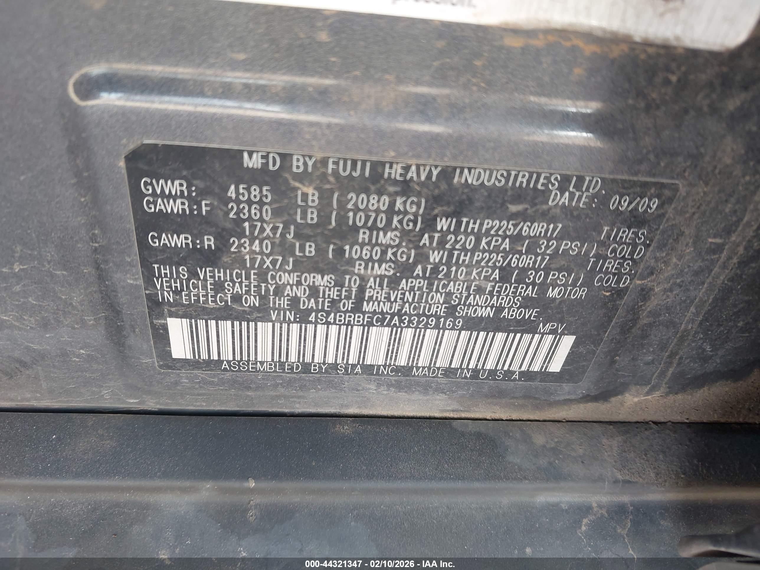 SUBARU OUTBACK image 9