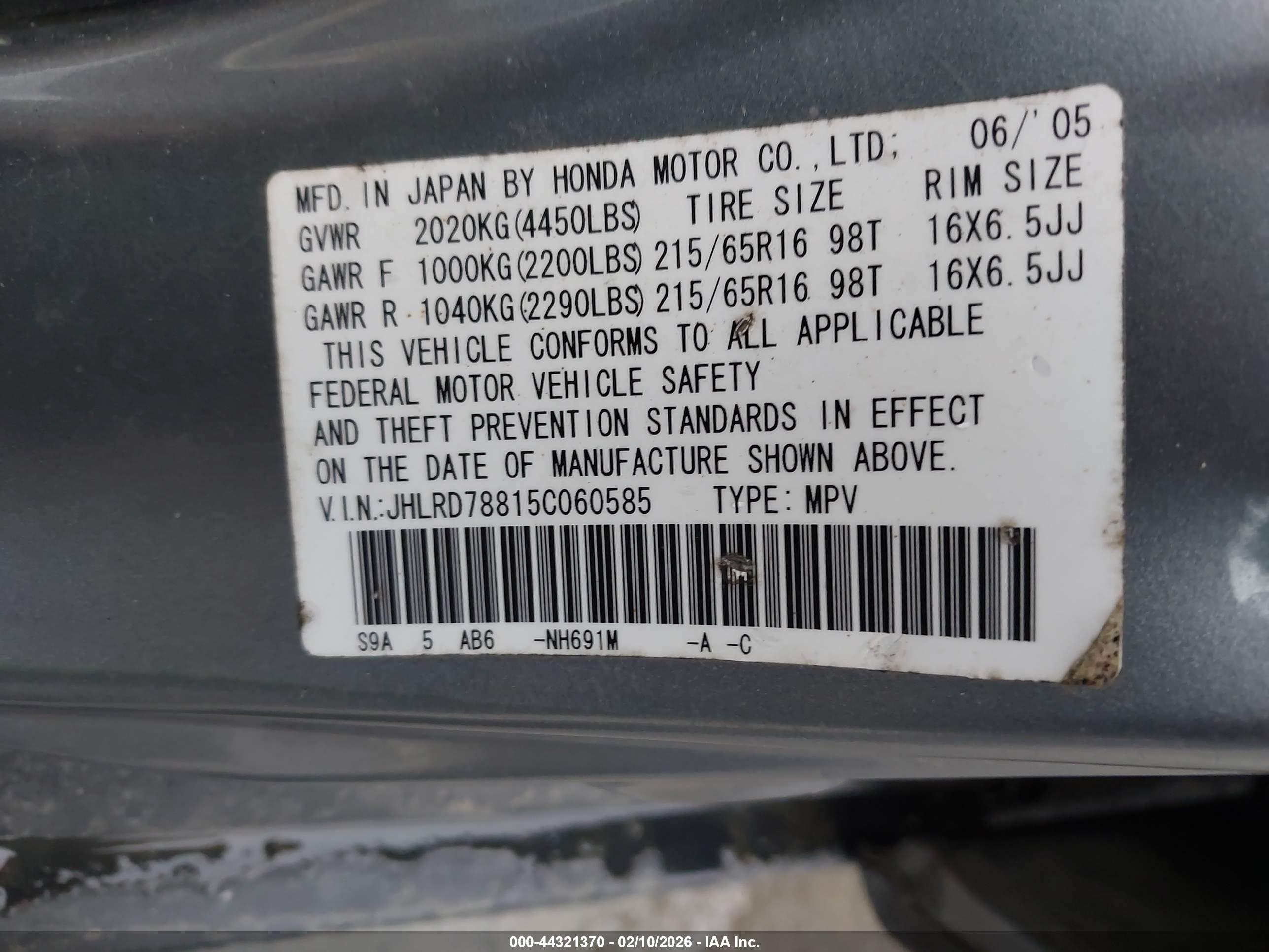 HONDA CR-V image 9
