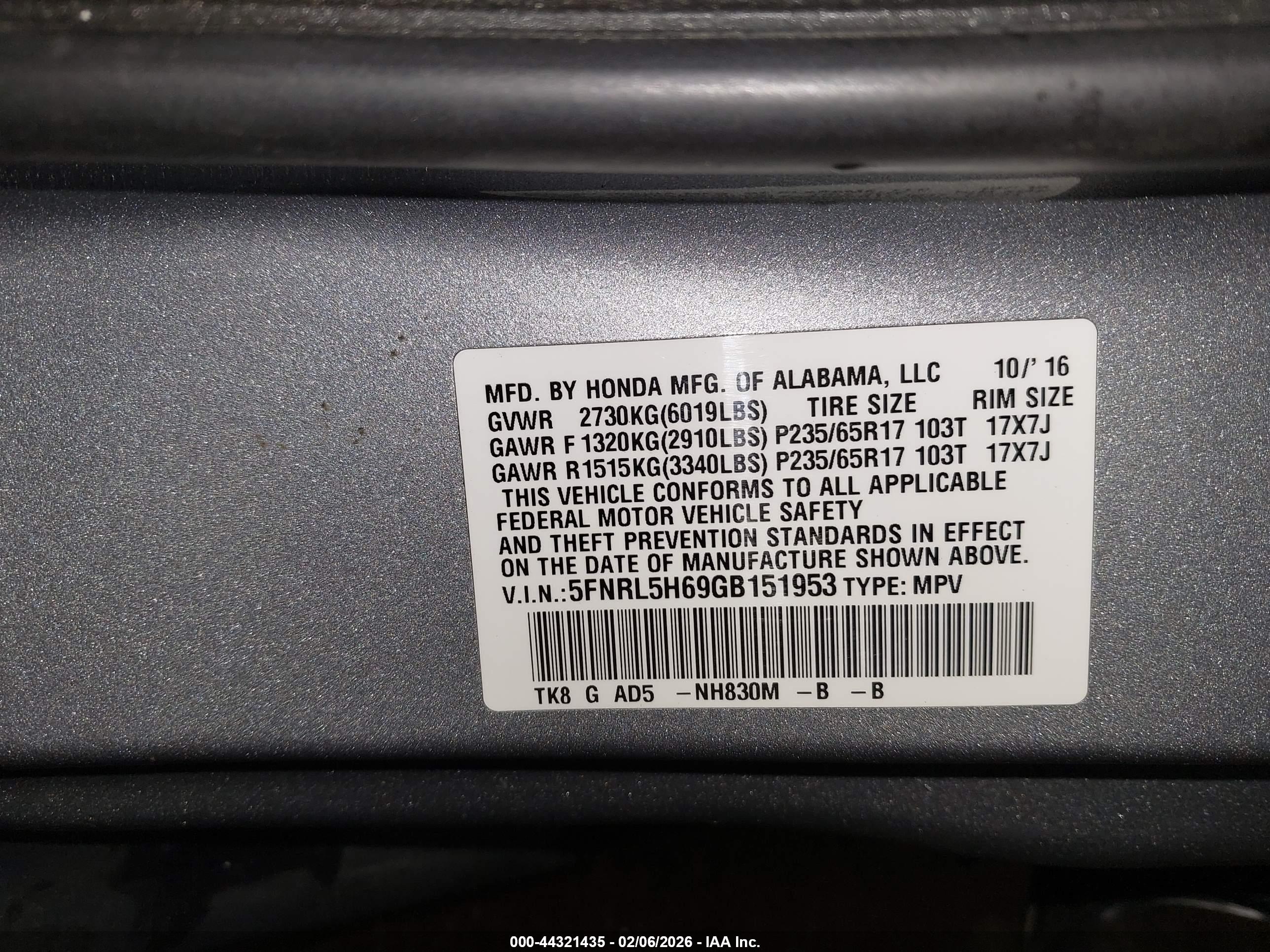 HONDA ODYSSEY image 9