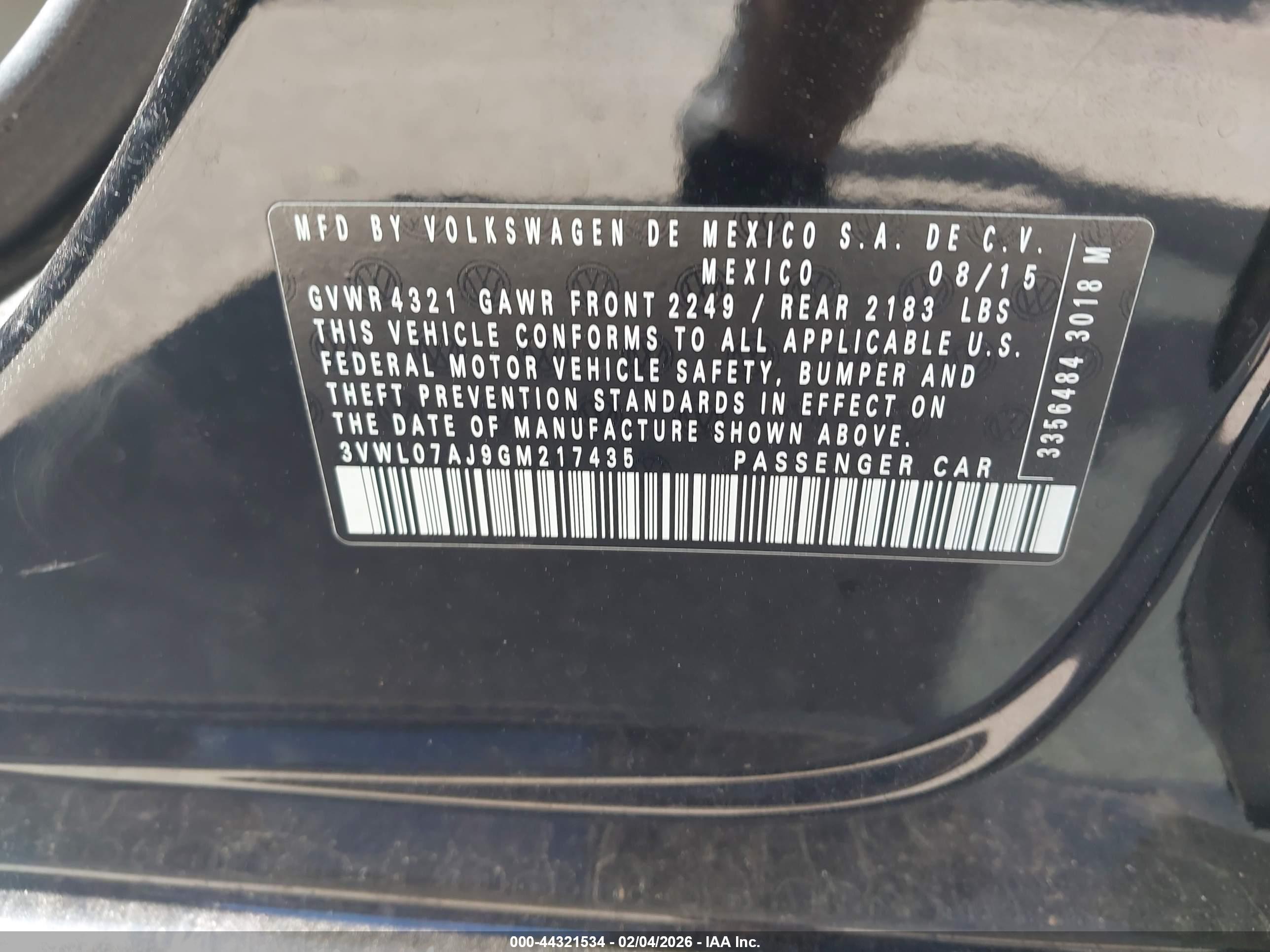 VOLKSWAGEN JETTA image 9