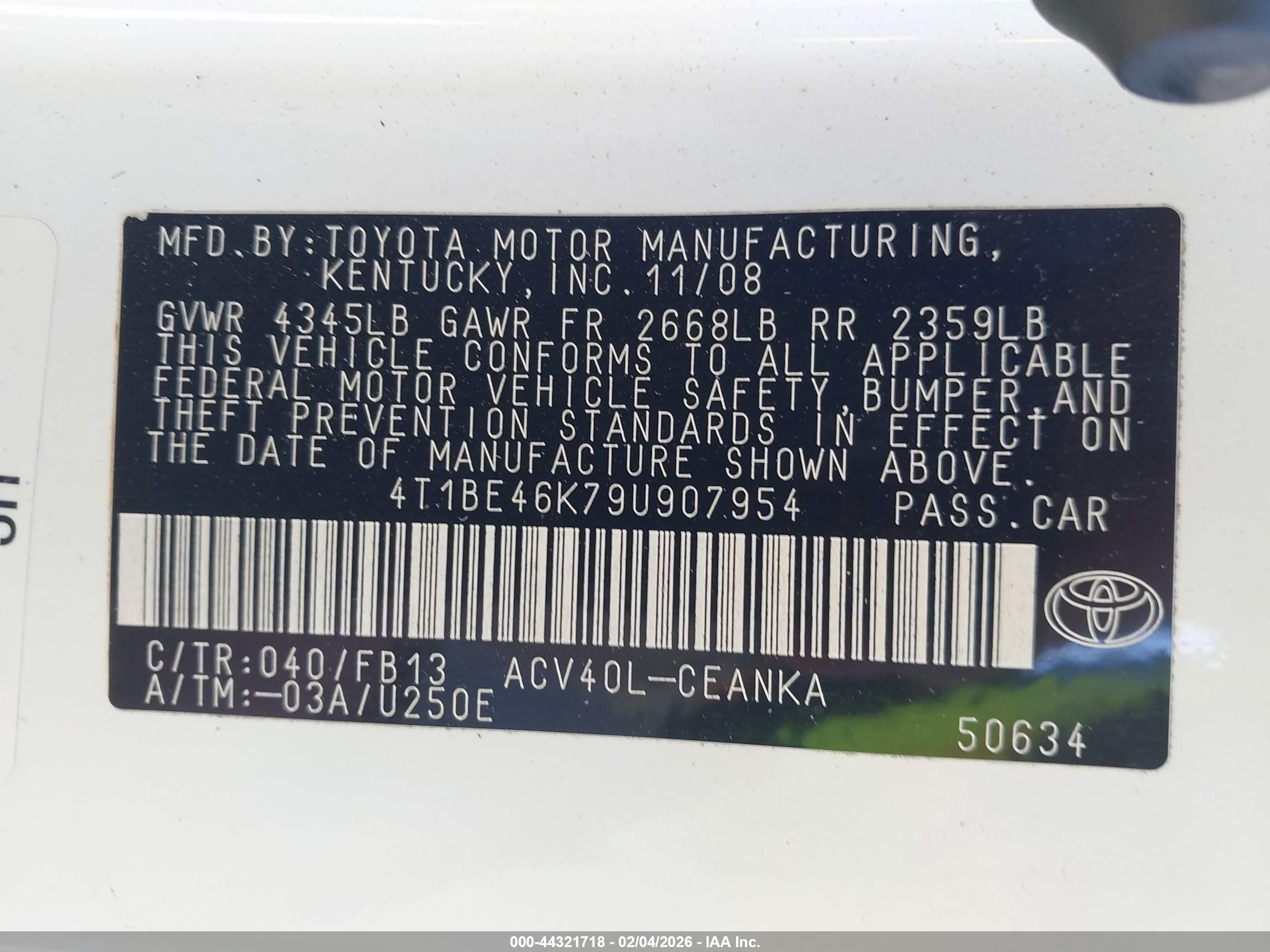 TOYOTA CAMRY image 9