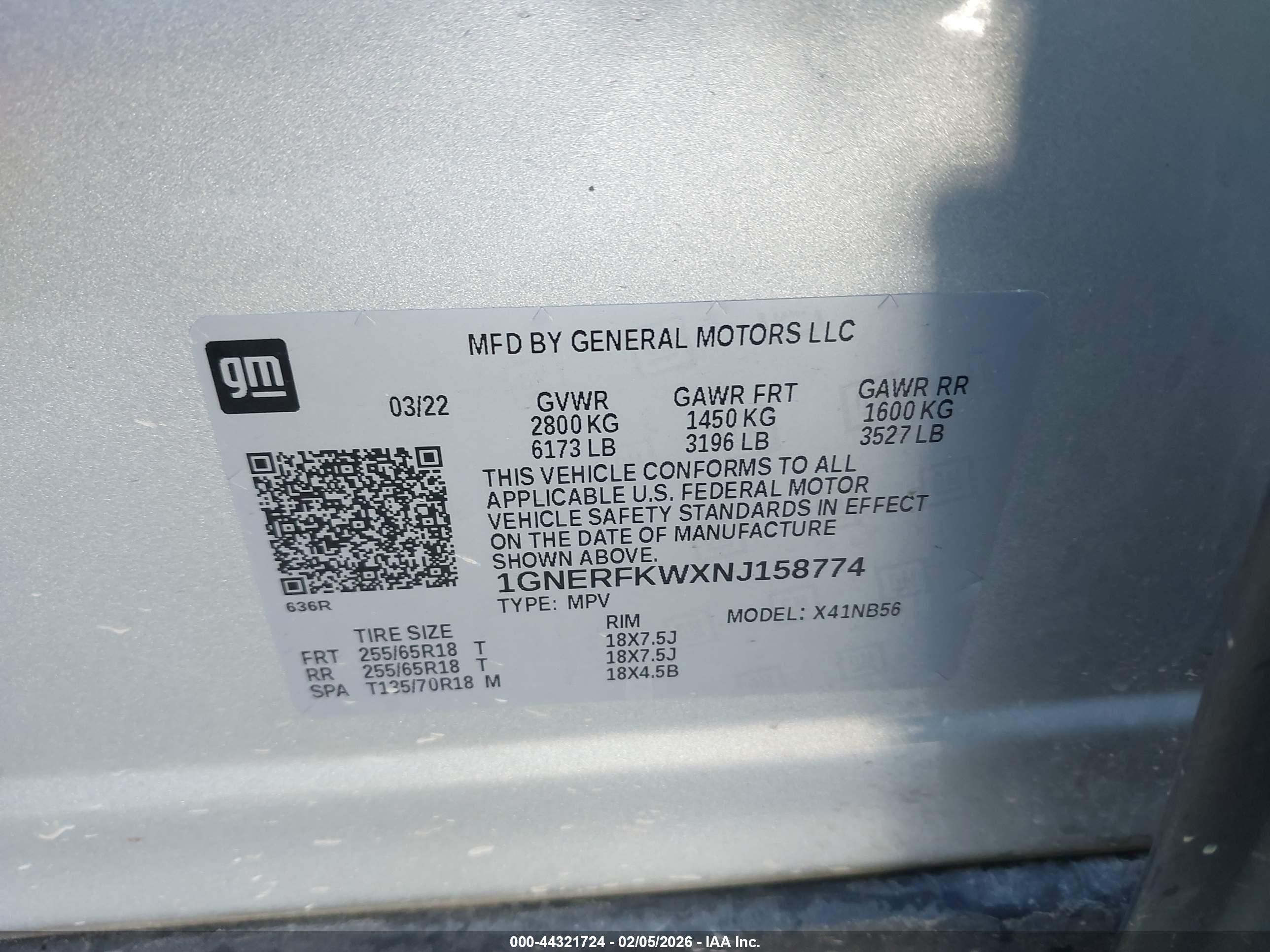 CHEVROLET TRAVERSE image 9