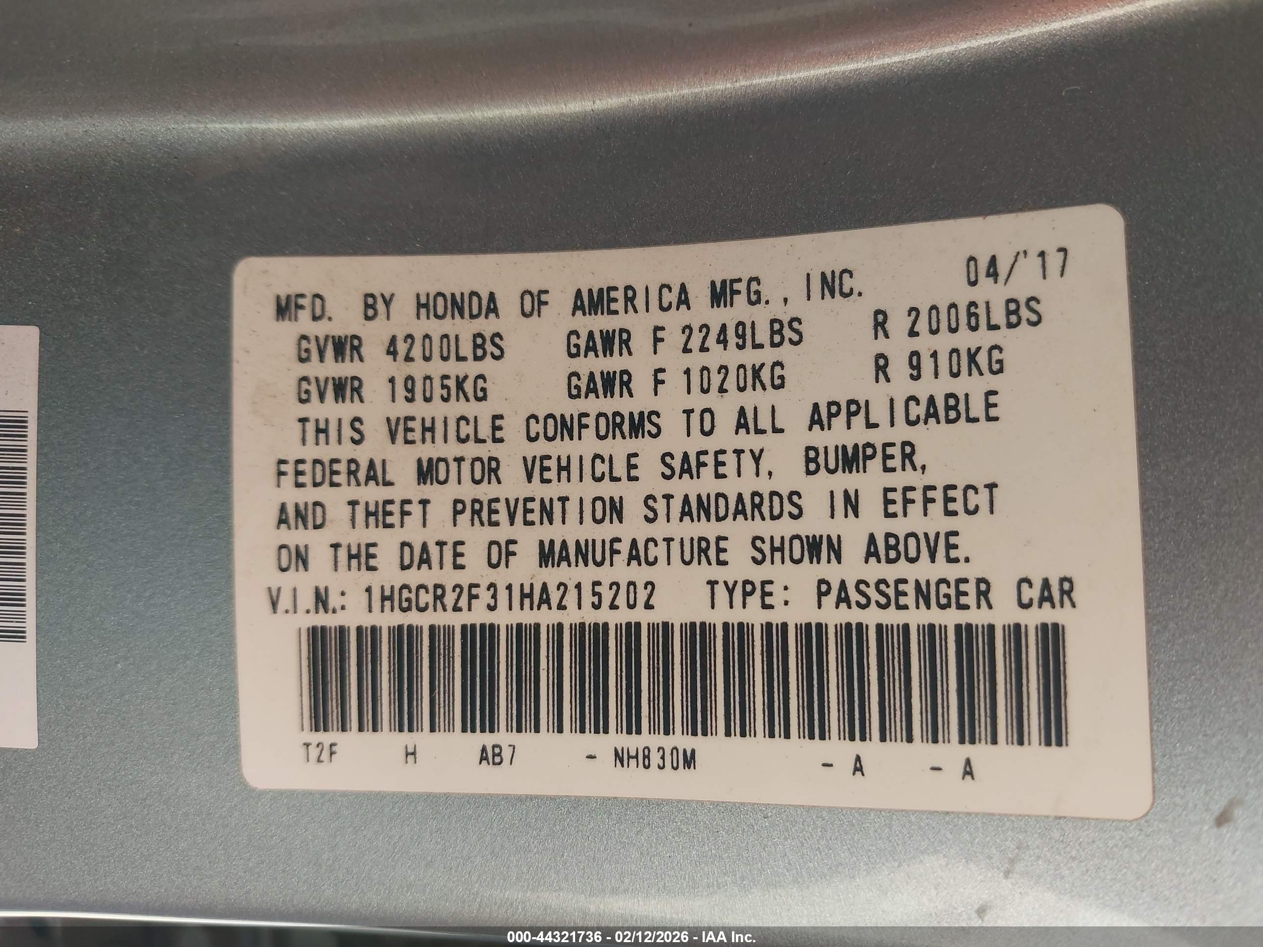 HONDA ACCORD image 9