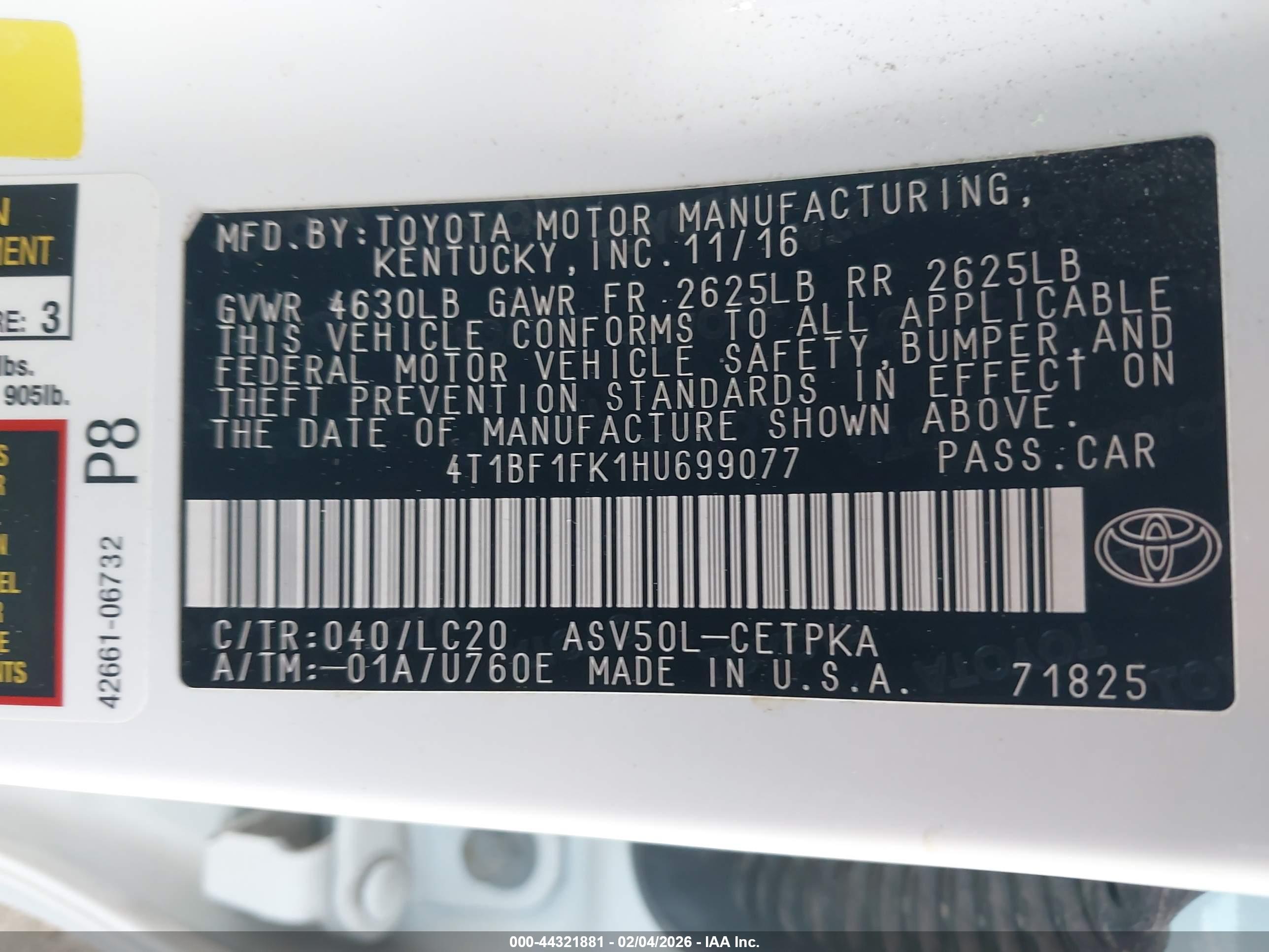 TOYOTA CAMRY image 9