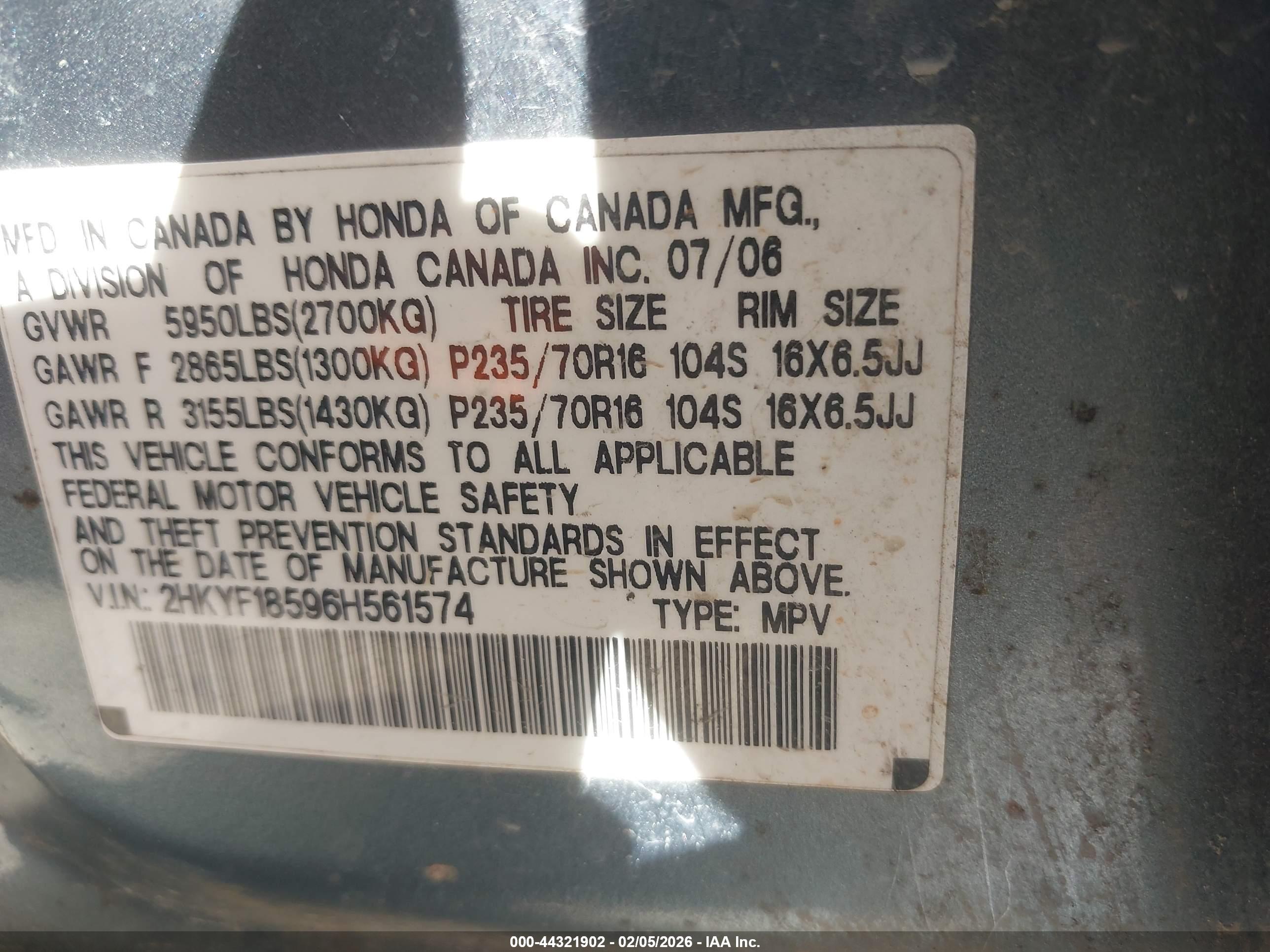 HONDA PILOT image 9