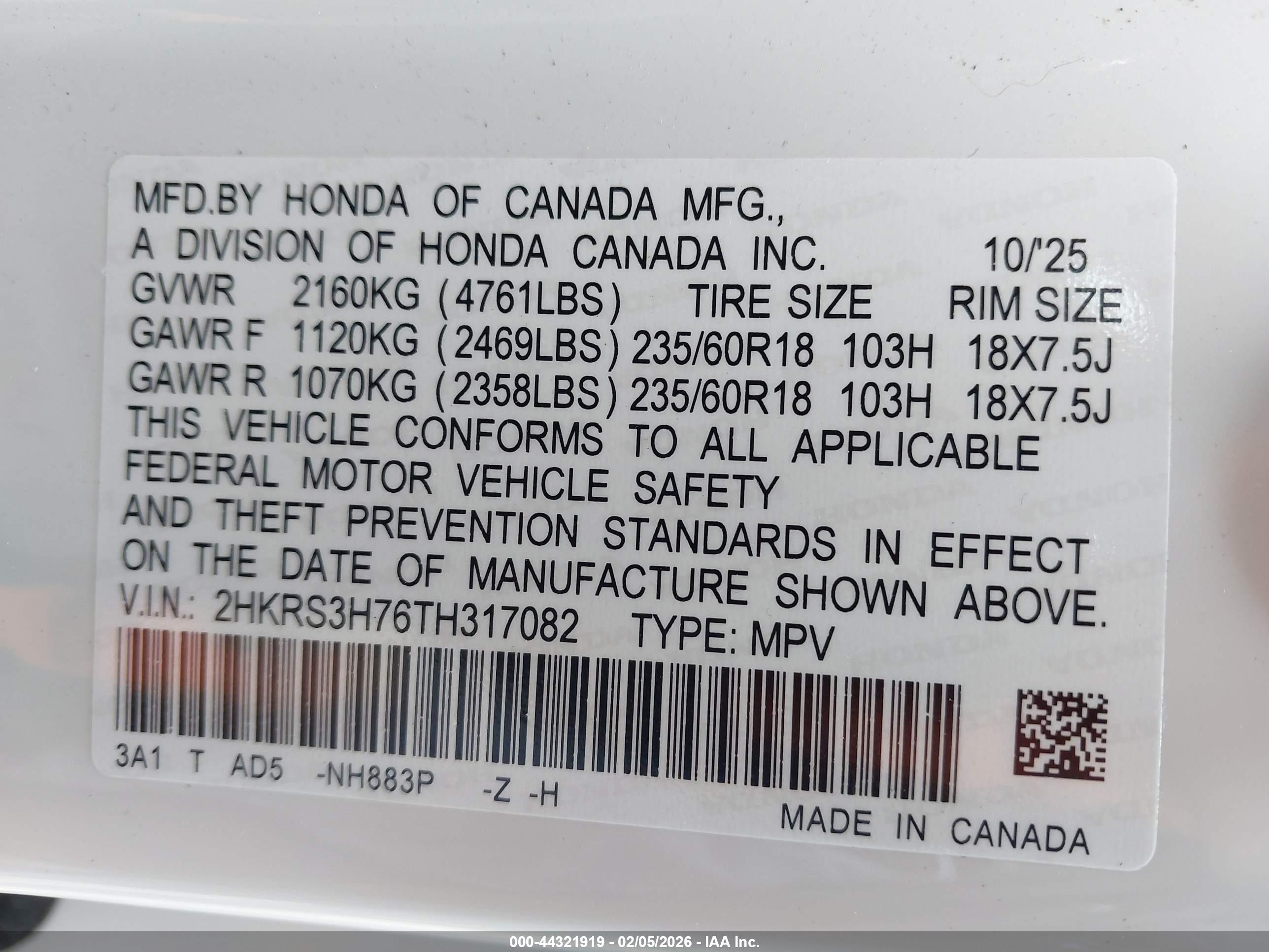HONDA CR-V image 9