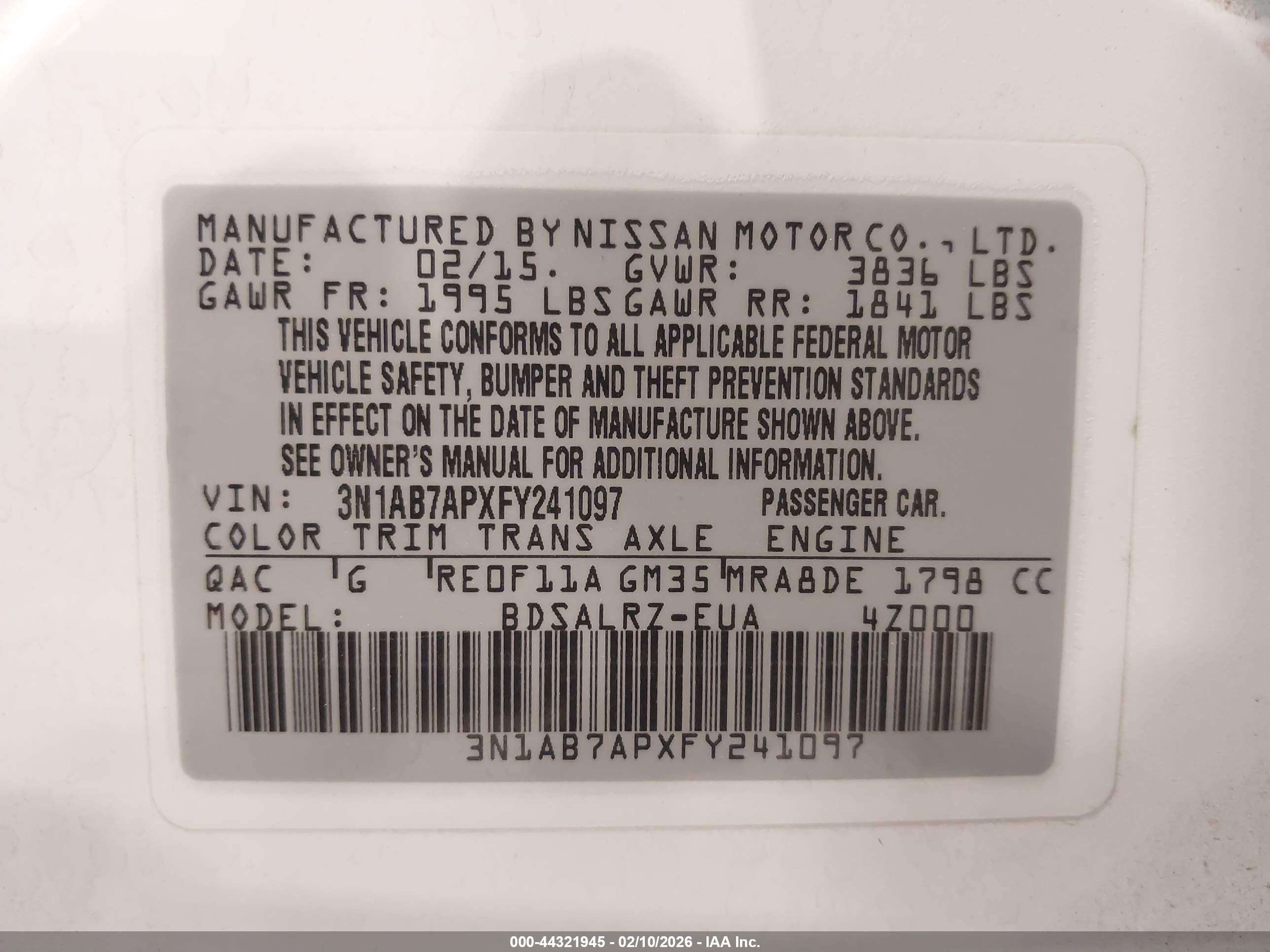 NISSAN SENTRA image 9