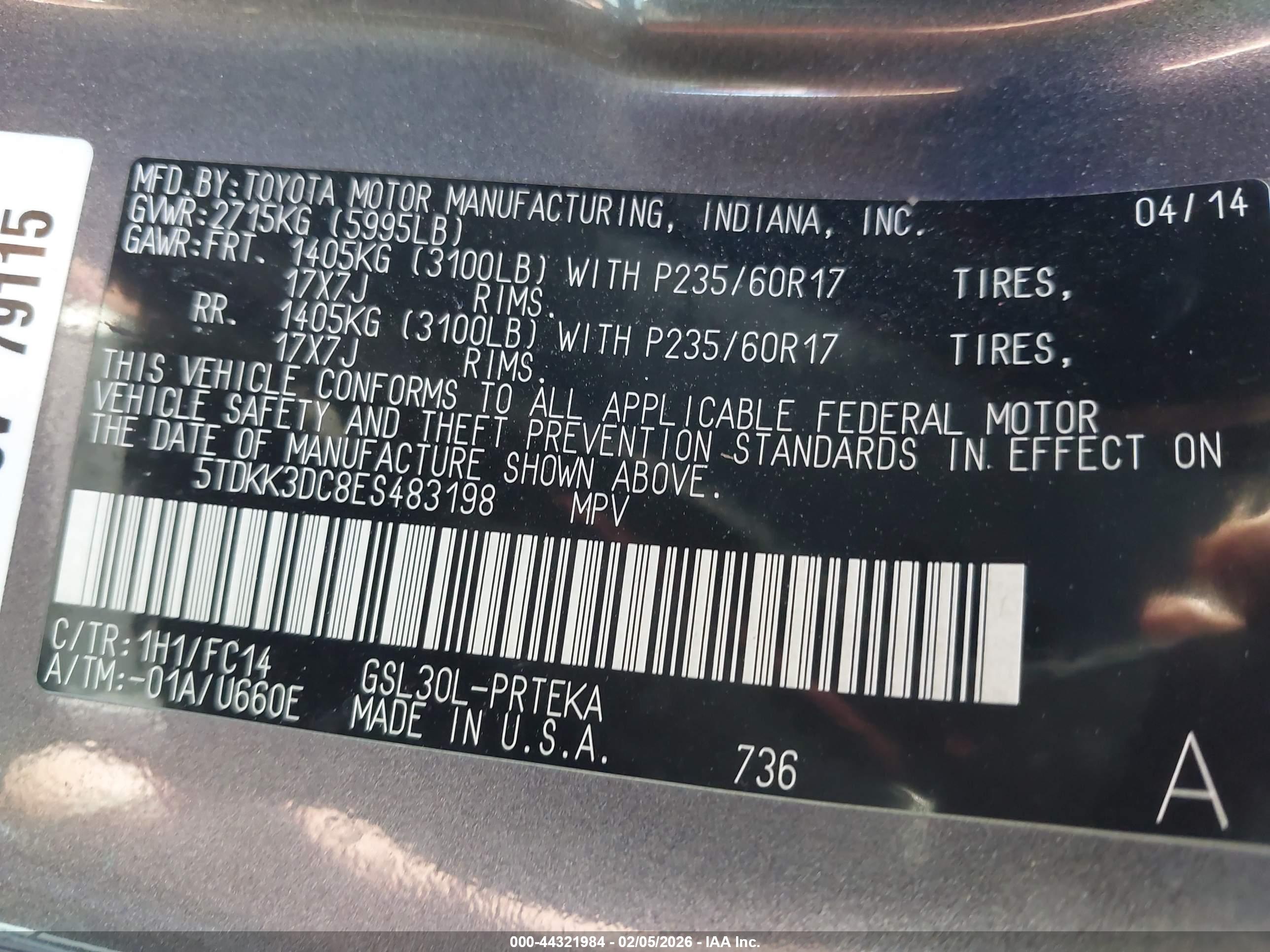 TOYOTA SIENNA image 9