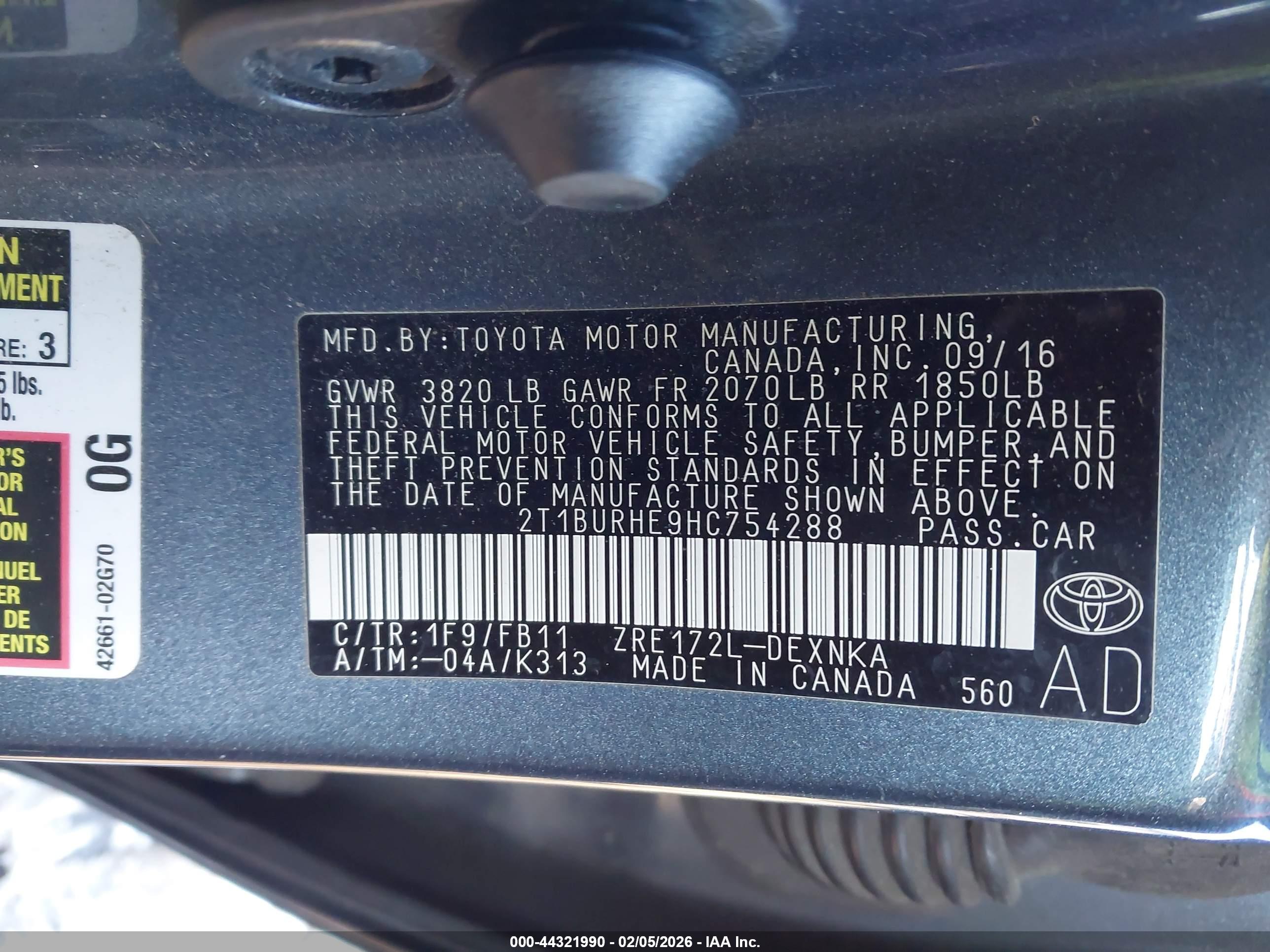 TOYOTA COROLLA image 9