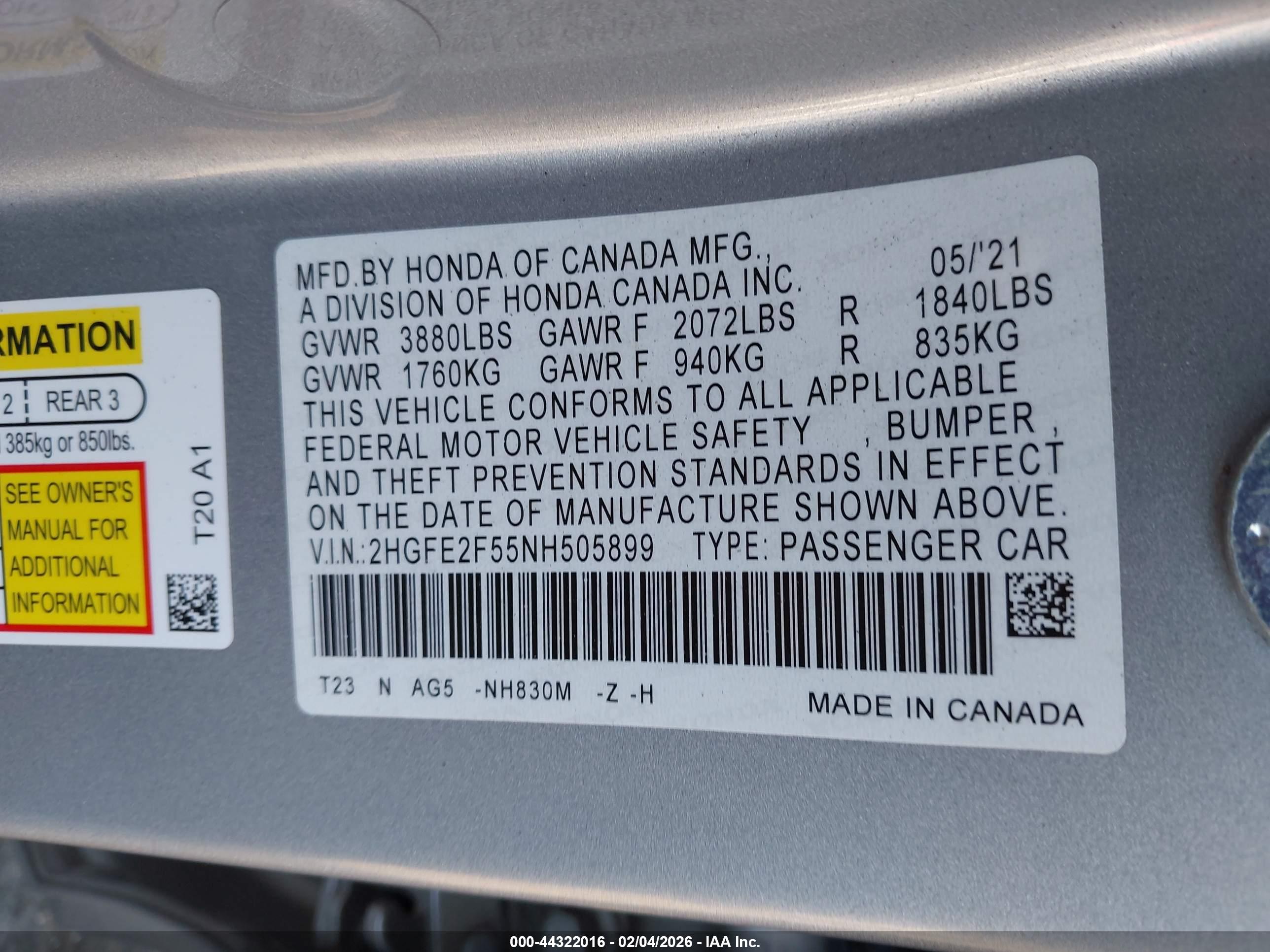 HONDA CIVIC image 9