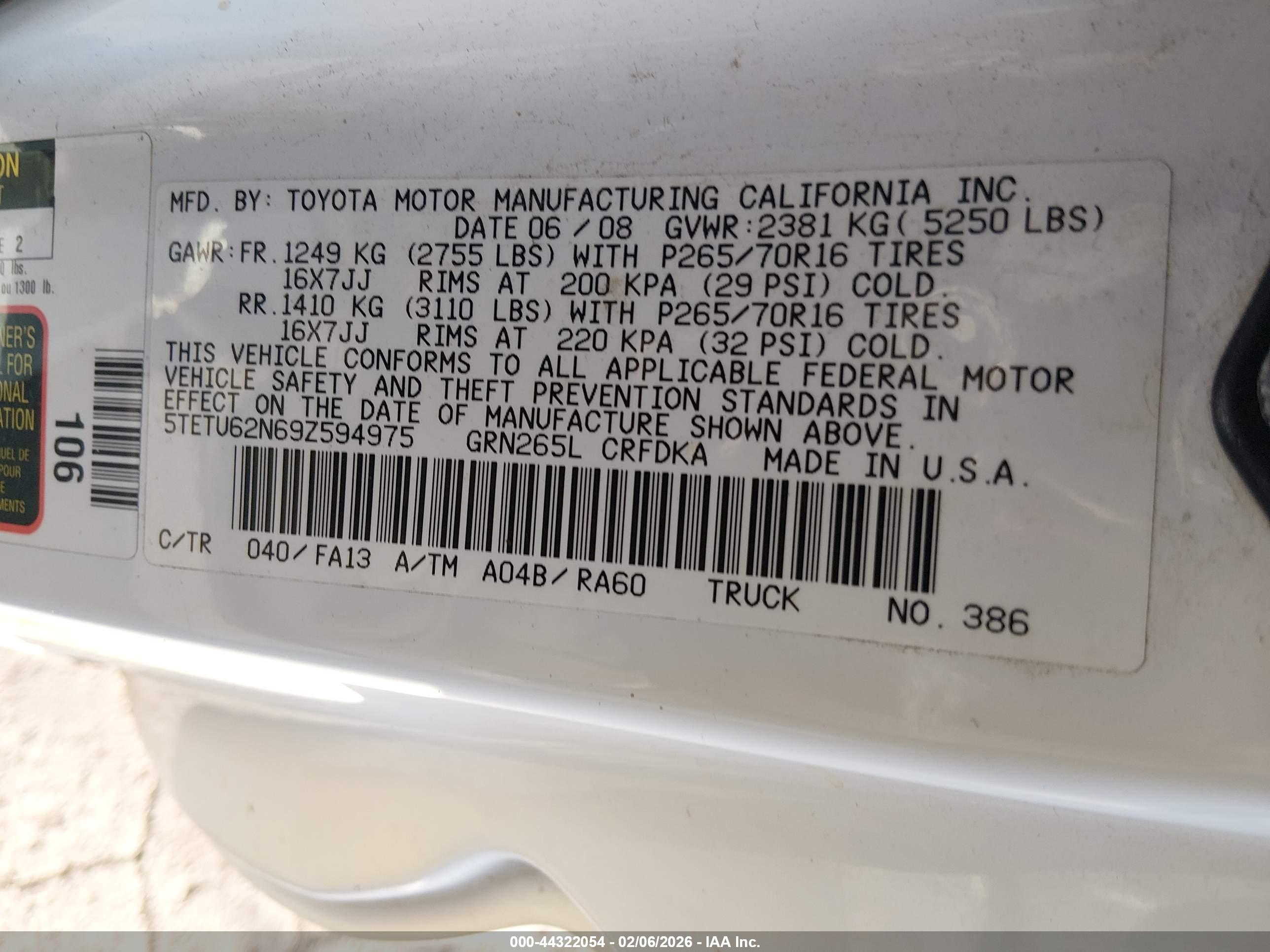TOYOTA TACOMA image 9