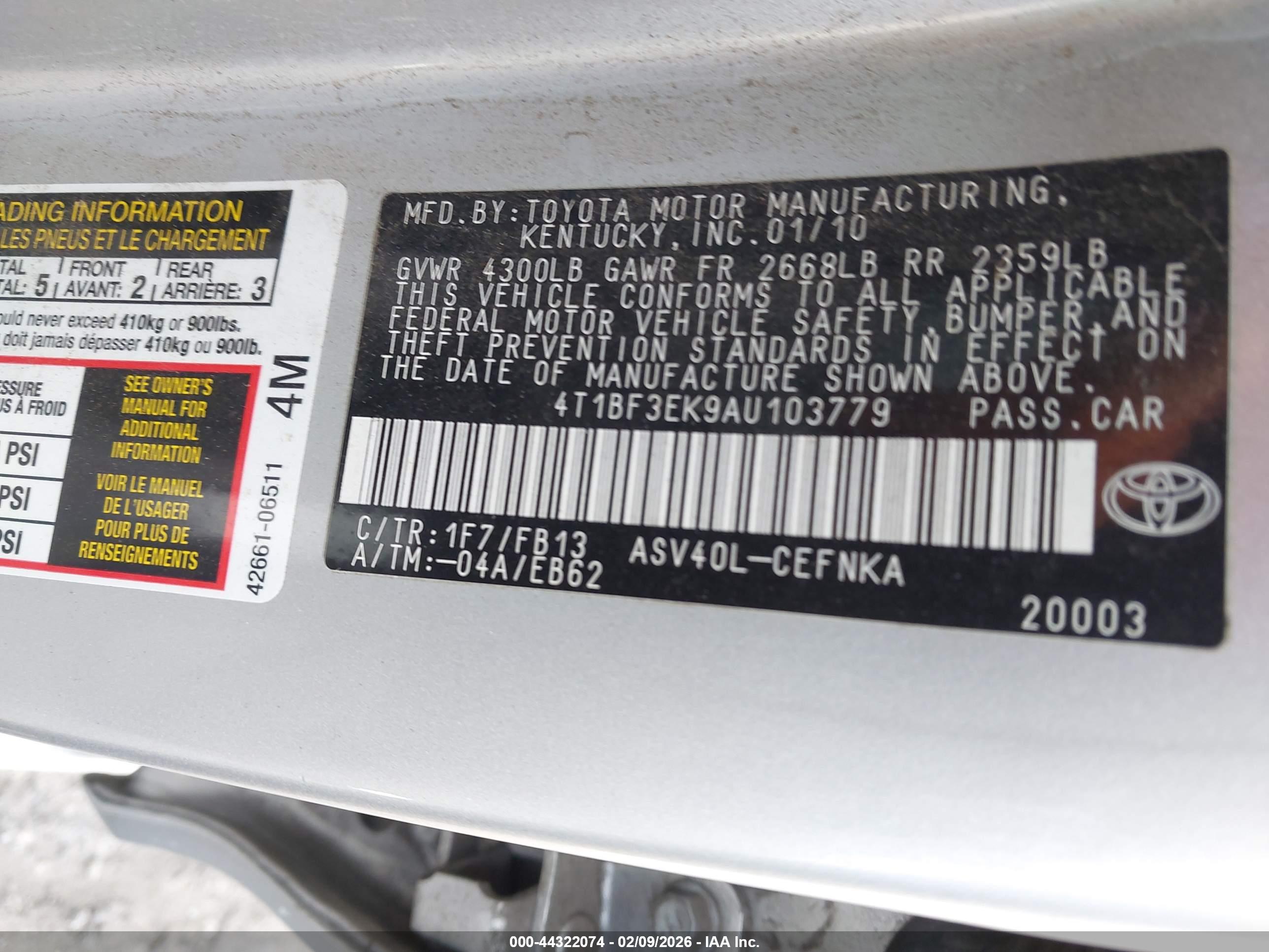 TOYOTA CAMRY image 9