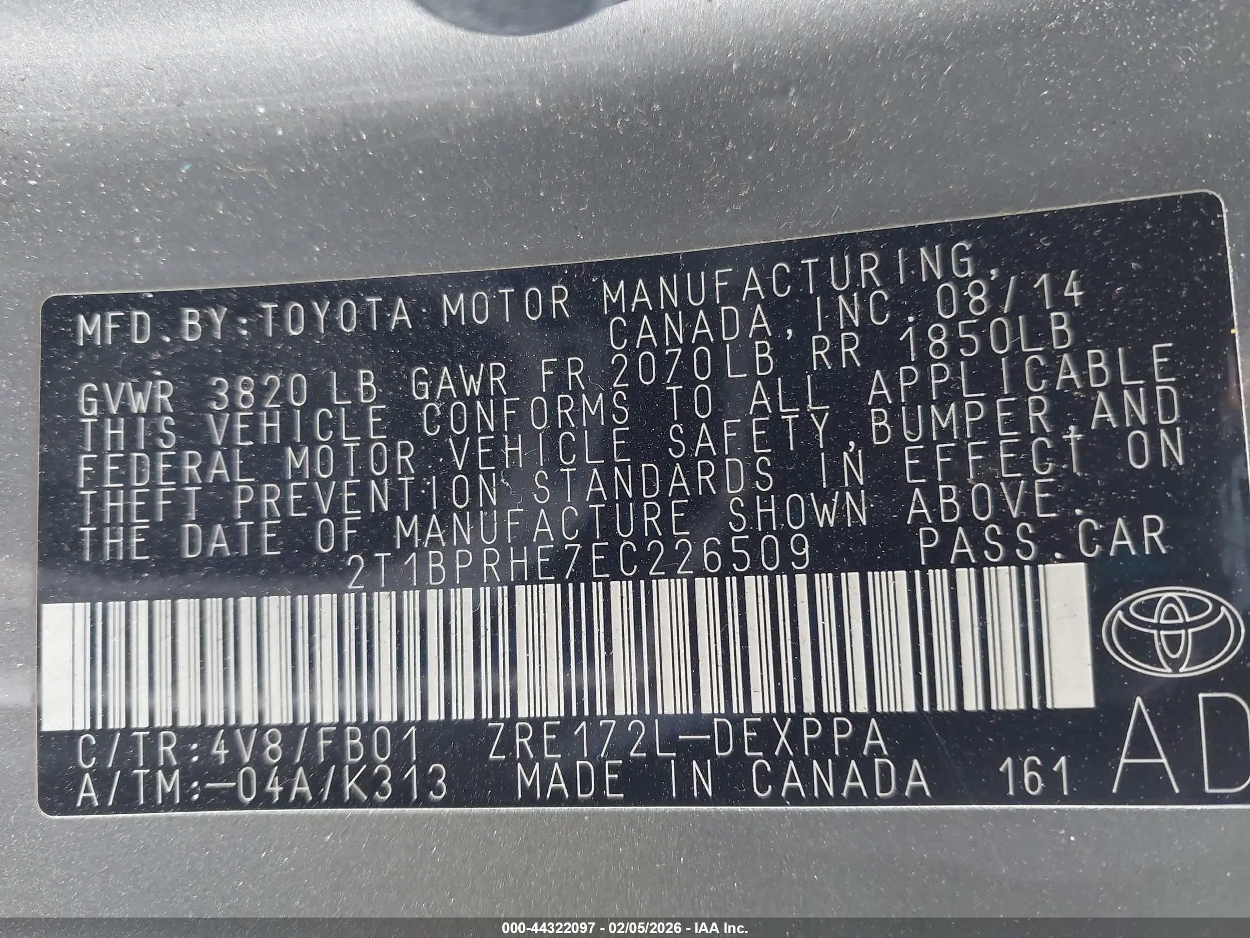 TOYOTA COROLLA image 9