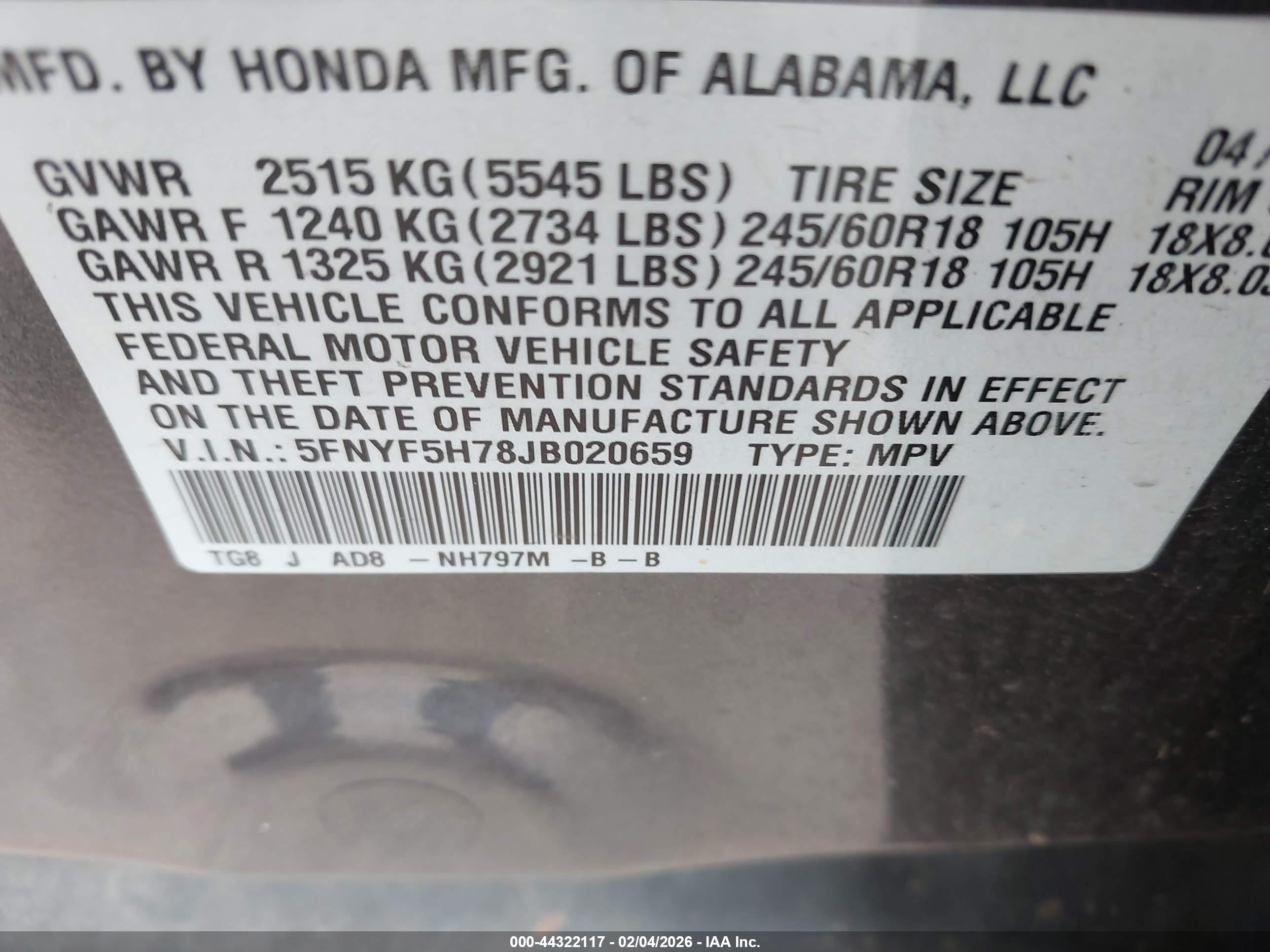 HONDA PILOT image 9